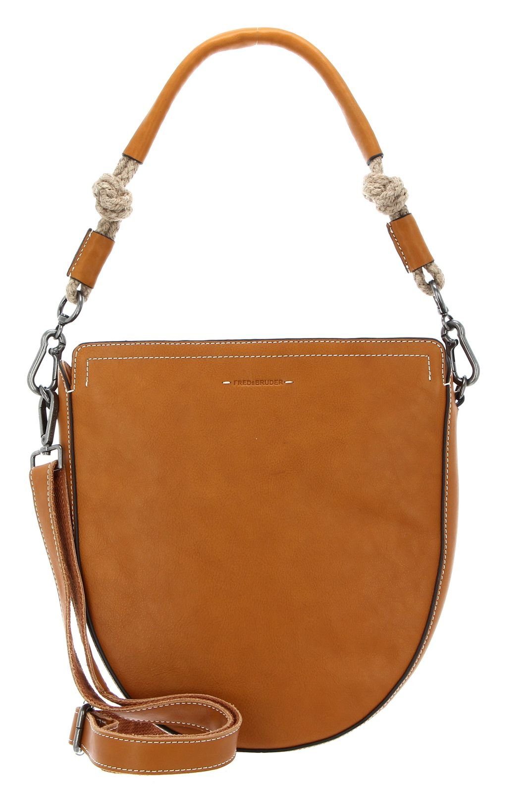 FREDsBRUDER Schultertasche Veg Tan Collection Dark Honey