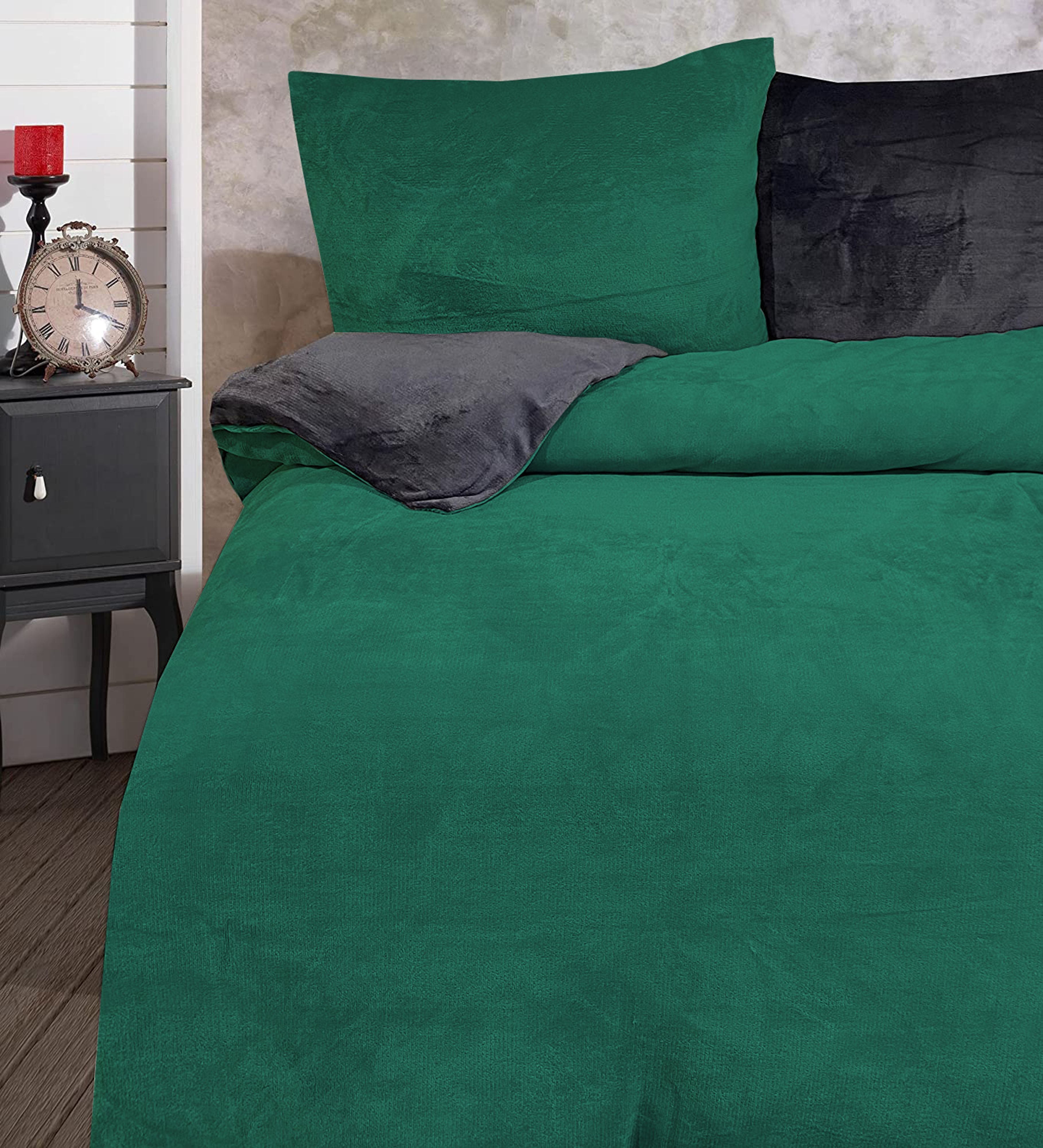 One Home Bettwäsche Winter Cashmere Touch, Fleece, 3 teilig, flauschig warm günstig online kaufen