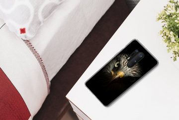 MuchoWow Handyhülle Vogel - Adler - Raubvögel - Auge - Schnabel - Licht, Phone Case, Handyhülle OnePlus 8 Pro, Silikon, Schutzhülle