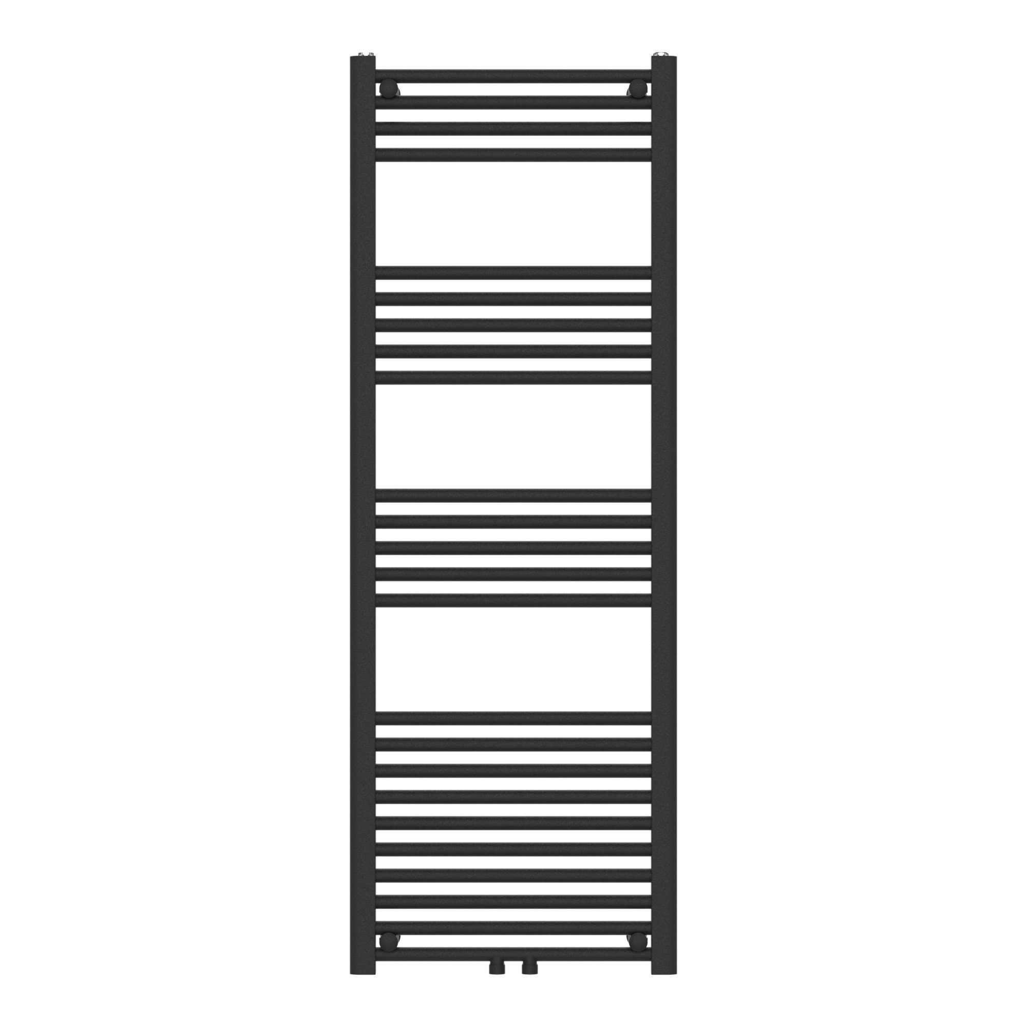 neu.haus Badheizkörper, »Voss« Handtuchheizkörper mit Stangen 140 x 50 cm Schwarz