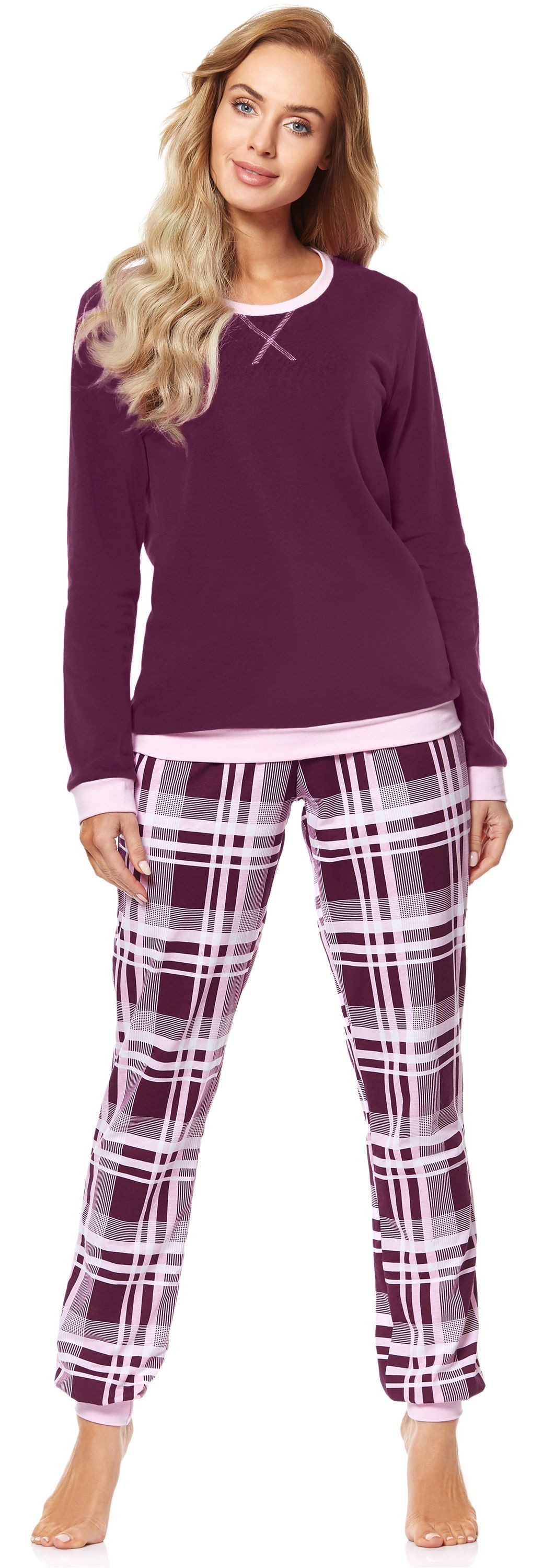 Merry Style Schlafanzug Damen Pyjama MS10-168 aus Baumwolle – Bild 5 von 5