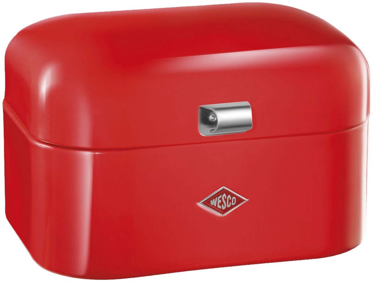WESCO Brotkasten Single Grandy - Brotdose, Stahlblech, (1-tlg), Lüftungslöcher auf der Rückseite, Metallschaniere