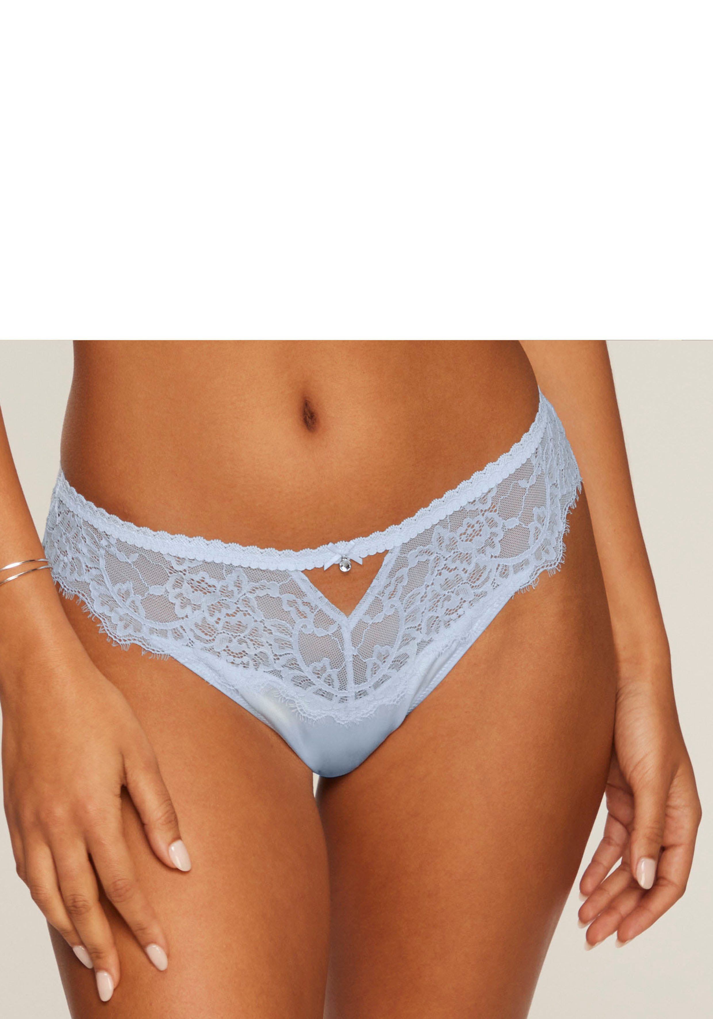 LASCANA String Alana mit Seide und edler Spitze, Dessous
