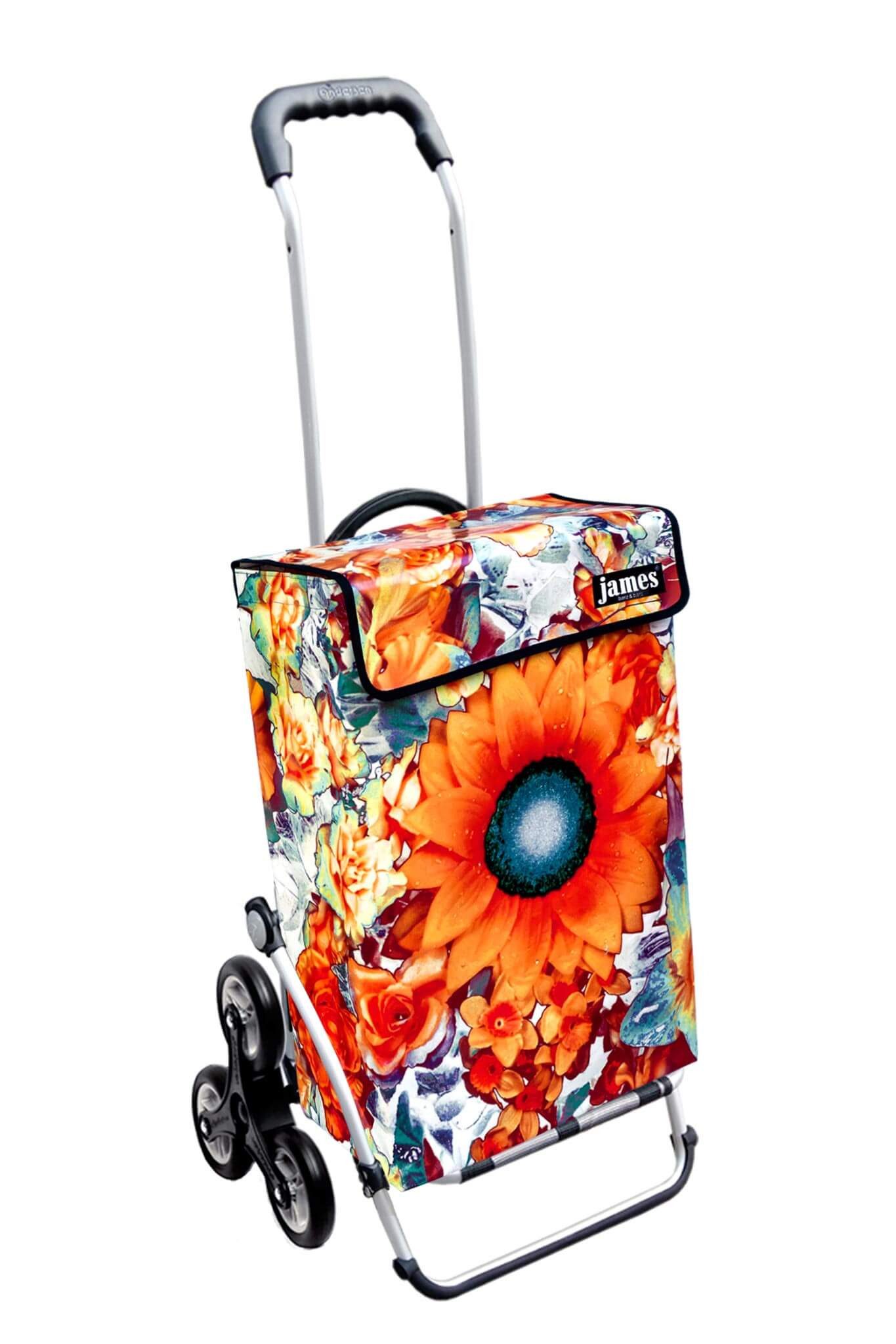 james Einkaufstrolley NOSTALGHIA - stabiler Einkaufswagen mit individuellem Design, Handmade in Austria - Einkaufsbegleiter mit viel Stauraum - trägt 40kg