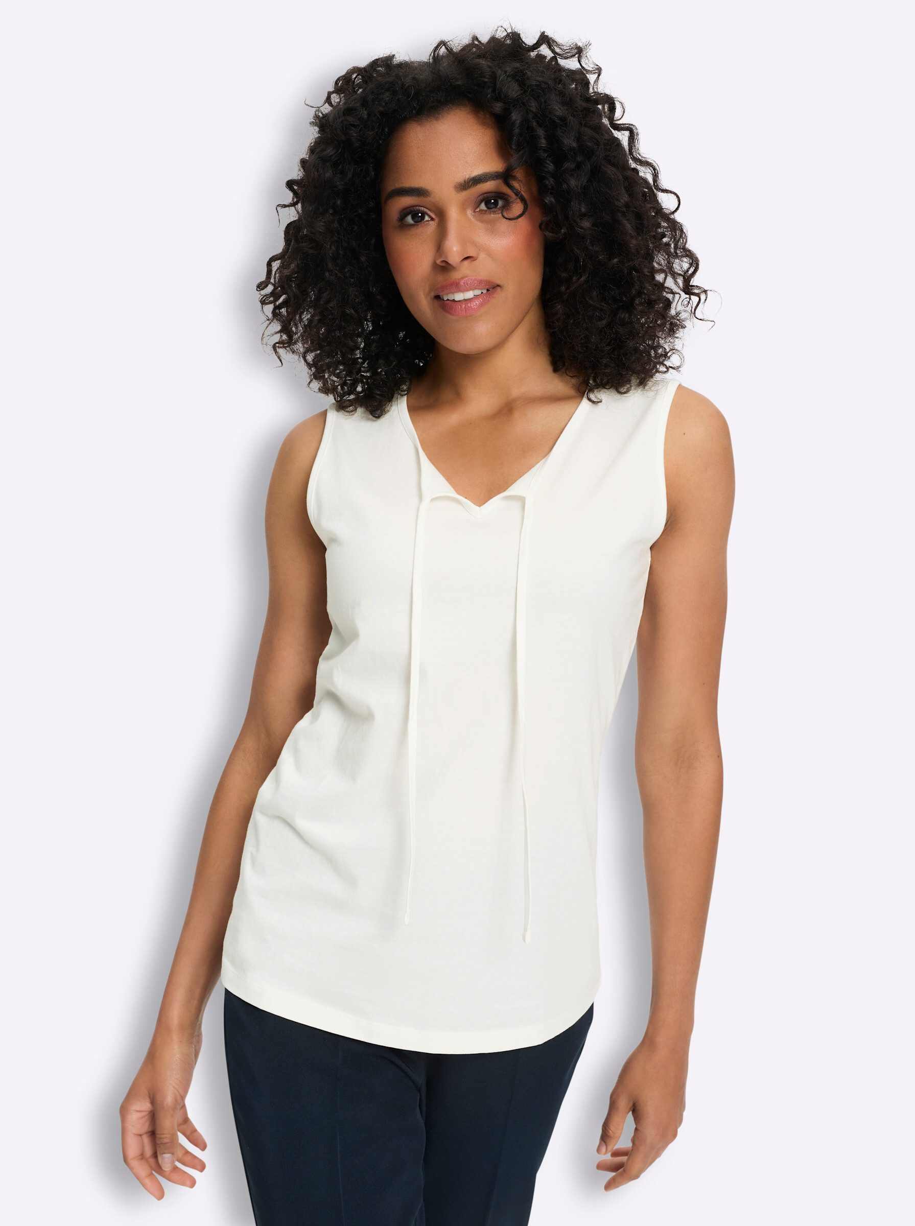 Sieh an! Shirttop Shirttop Ärmellos