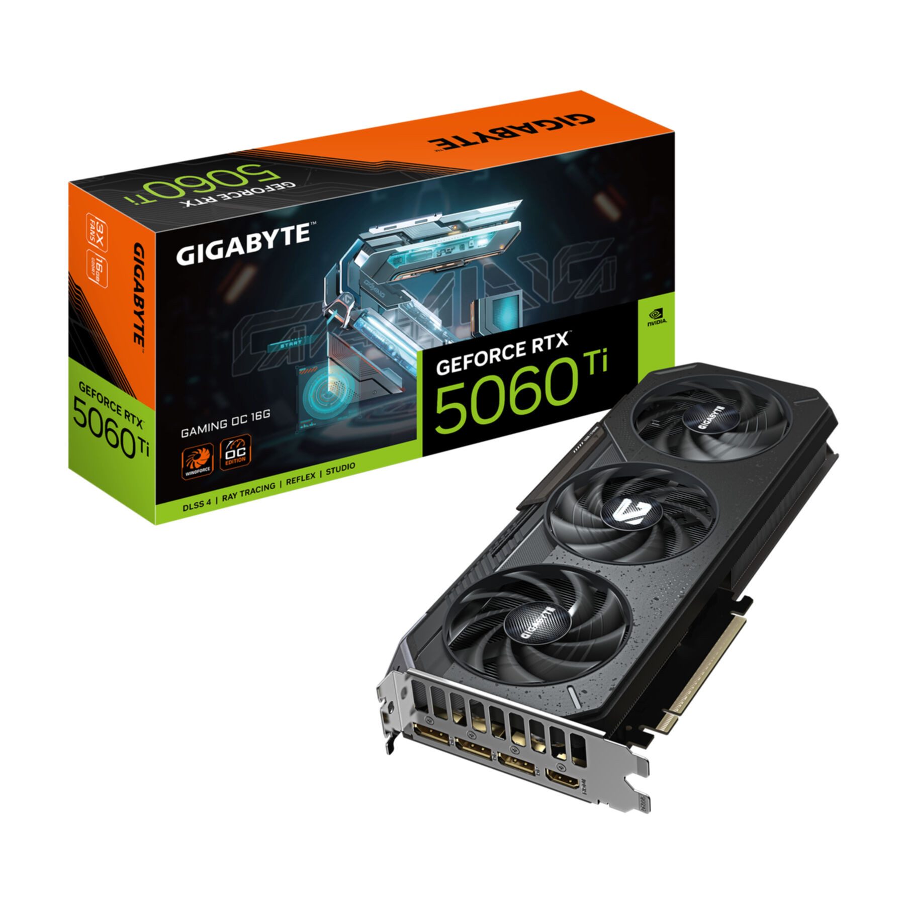 Gigabyte GeForce RTX 5060 Ti GAMING OC 16G Grafikkarte – 16 GB GDDR7, 128 Bit, Grafikkarte