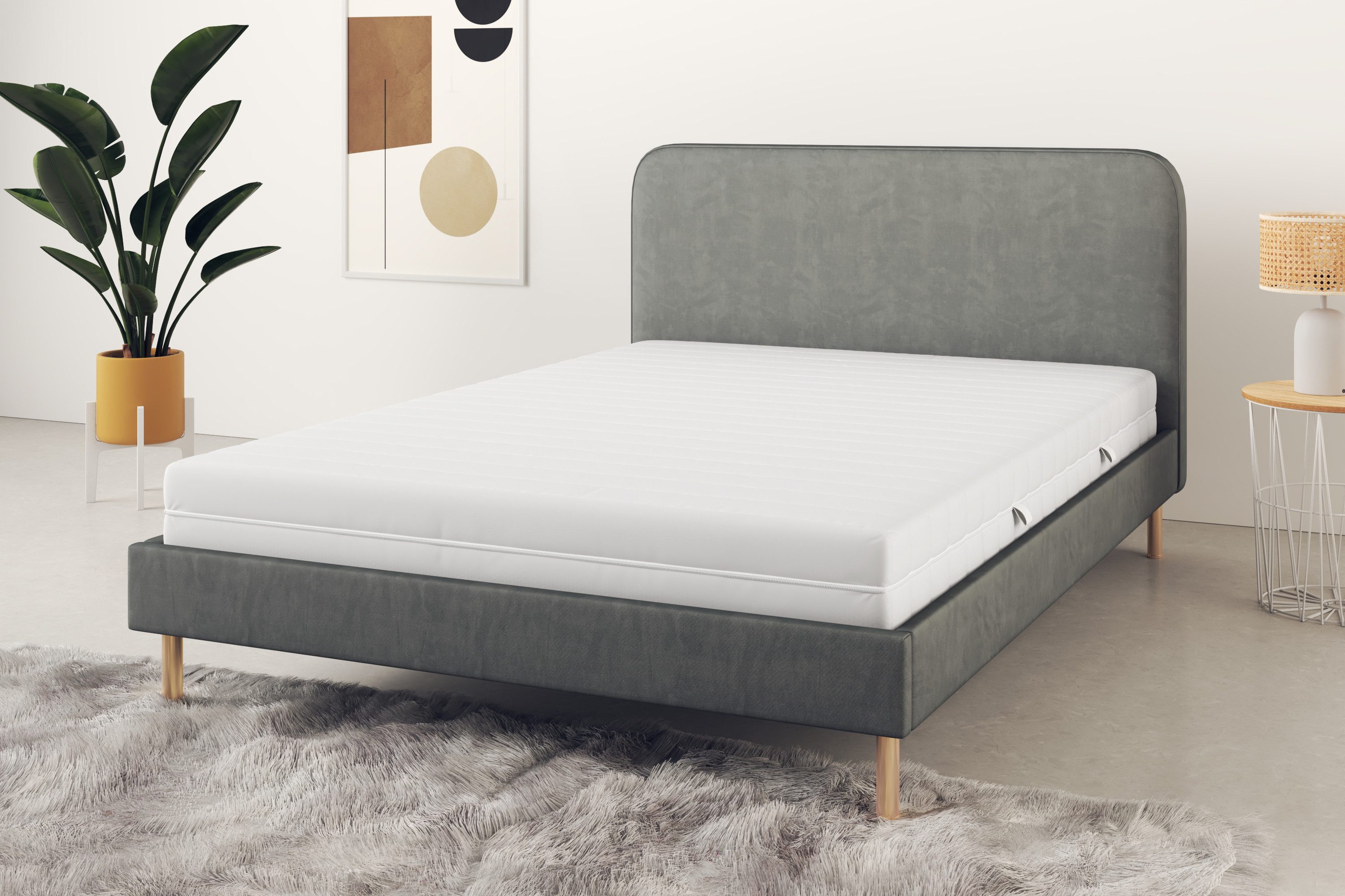 Taschenfederkernmatratze NEUHEIT: Tinden 22, 7 Zonen Matratze 90x200 cm, 140x200 cm & mehr, OTTO home, 22 cm hoch, Wendematratze H2/H3/H4, ergonomisch, 500 Federn (bei 100x200 cm)