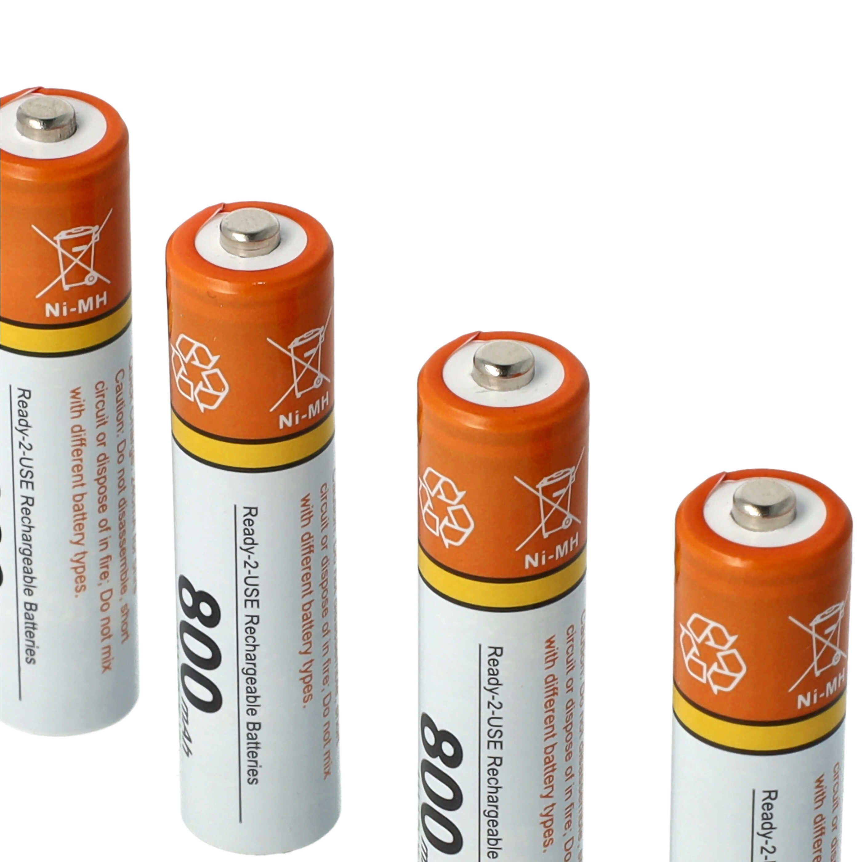 4x Batería AAA Micro Para Siemens Gigaset S850A Go S850HX