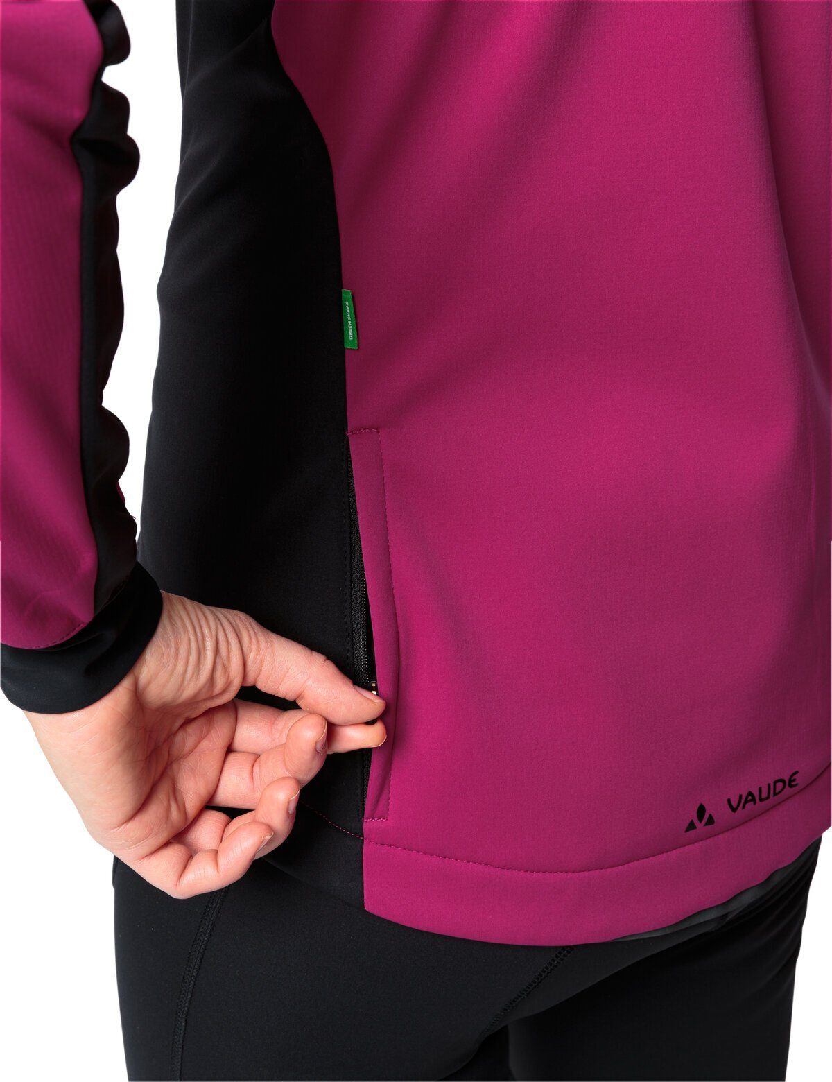 Outdoorjacke Women's Jacket pink VAUDE rich Posta Klimaneutral Softshell (1-St) kompensiert