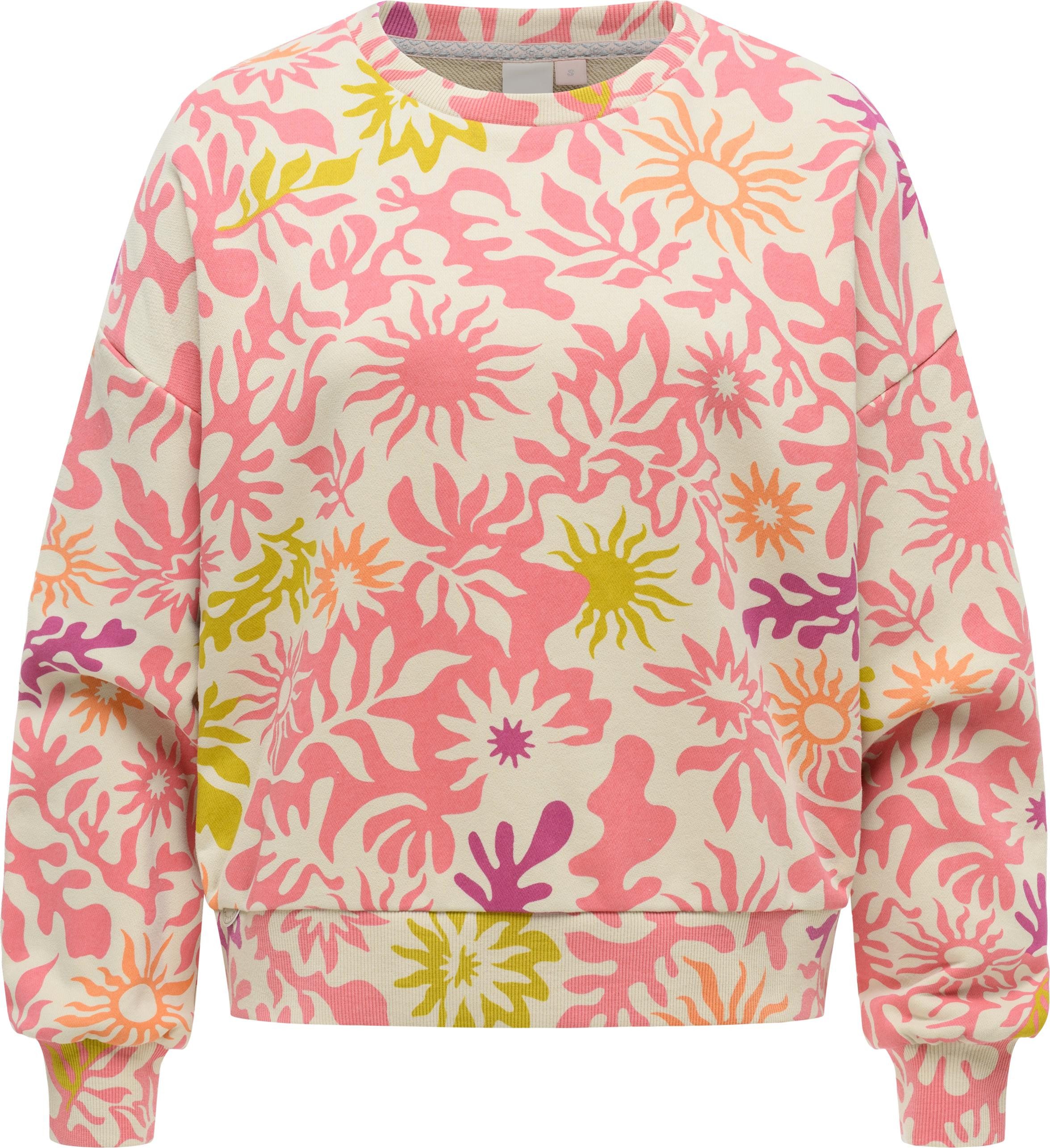 Ragwear Sweater Wuss Print lässiges oversized Damen Sweatshirt mit Allover-Print