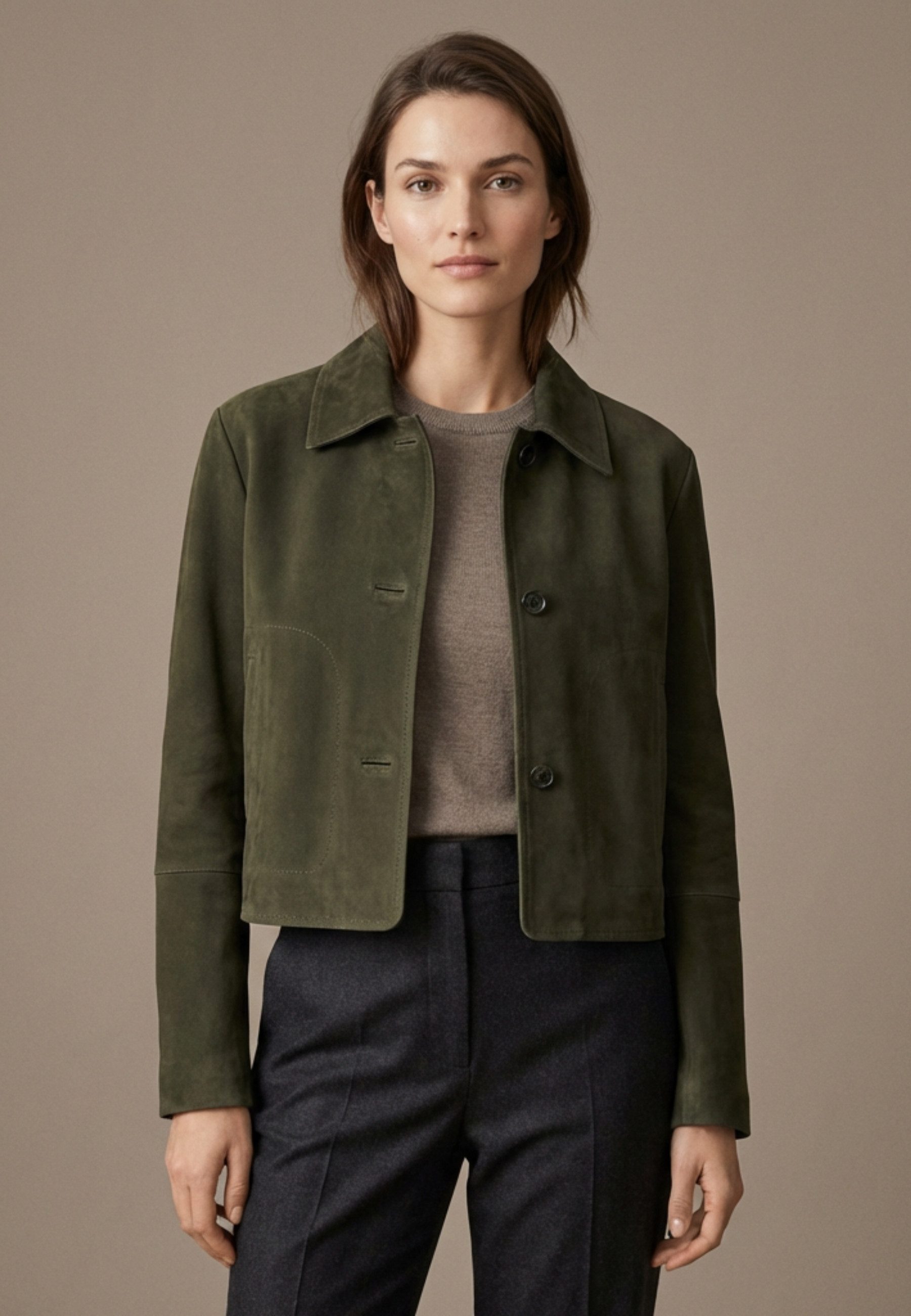 RICANO Lederjacke Jeena Hochwertiges Lamm Nappa Leder