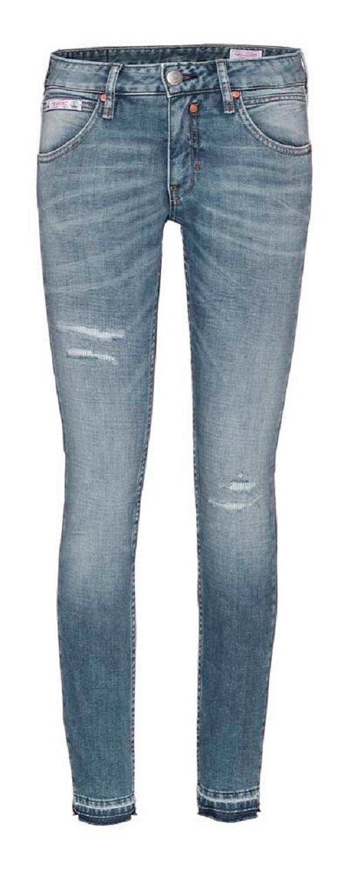 Herrlicher 5-Pocket-Jeans TOUCH CROPPED DESTROY CASHMERE TOUCH JEANS MIT BIO-BAUMWOLLE