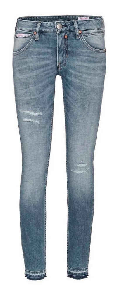 Herrlicher 5-Pocket-Jeans TOUCH CROPPED DESTROY CASHMERE TOUCH JEANS MIT BIO-BAUMWOLLE
