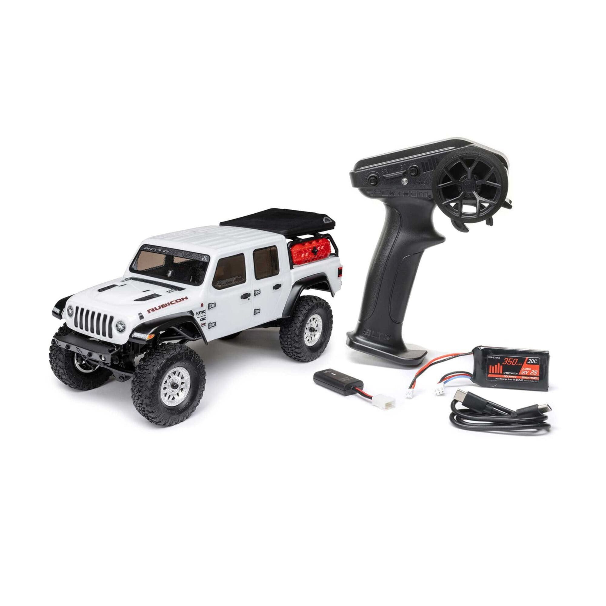 Axial RC-Buggy Axial 1:24 SCX24 Jeep JT Gladiator 4WD Rock Crawler Brushed RTR Weiss