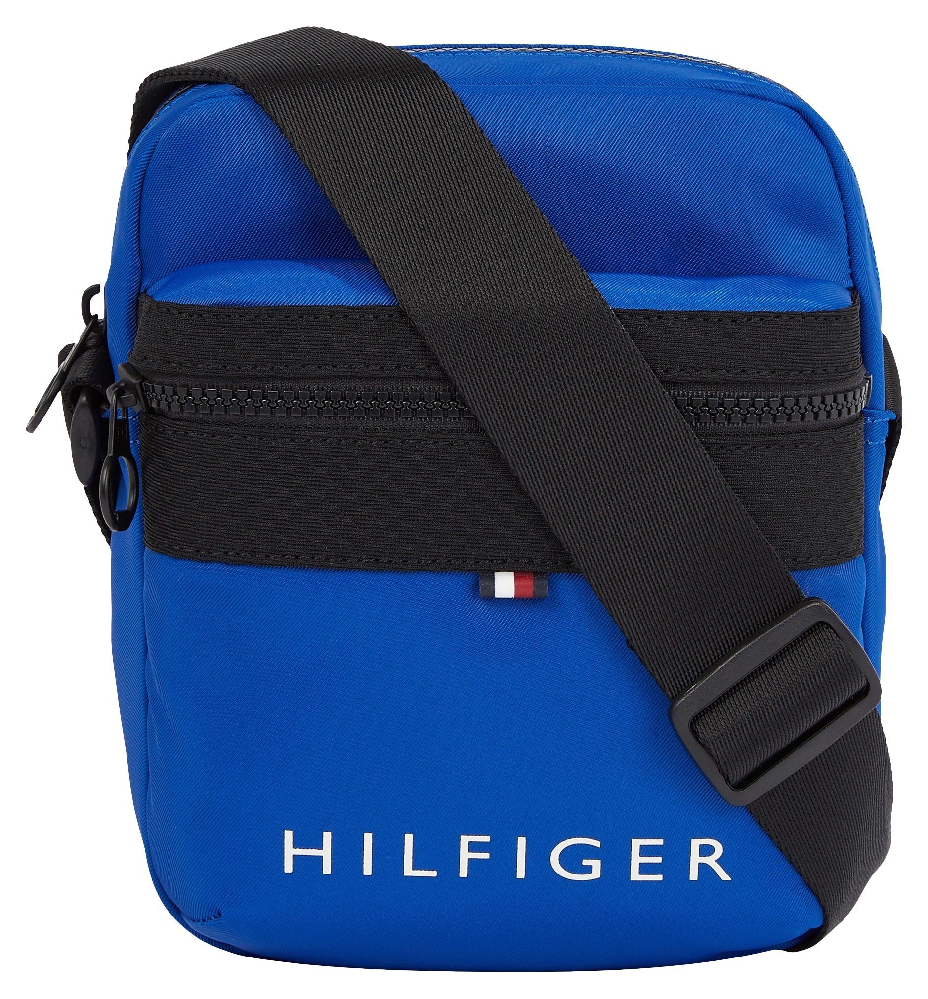 Tommy Hilfiger Mini Bag TH SKYLINE MINI REPORTER, mit Markenlogo vorne royalblau