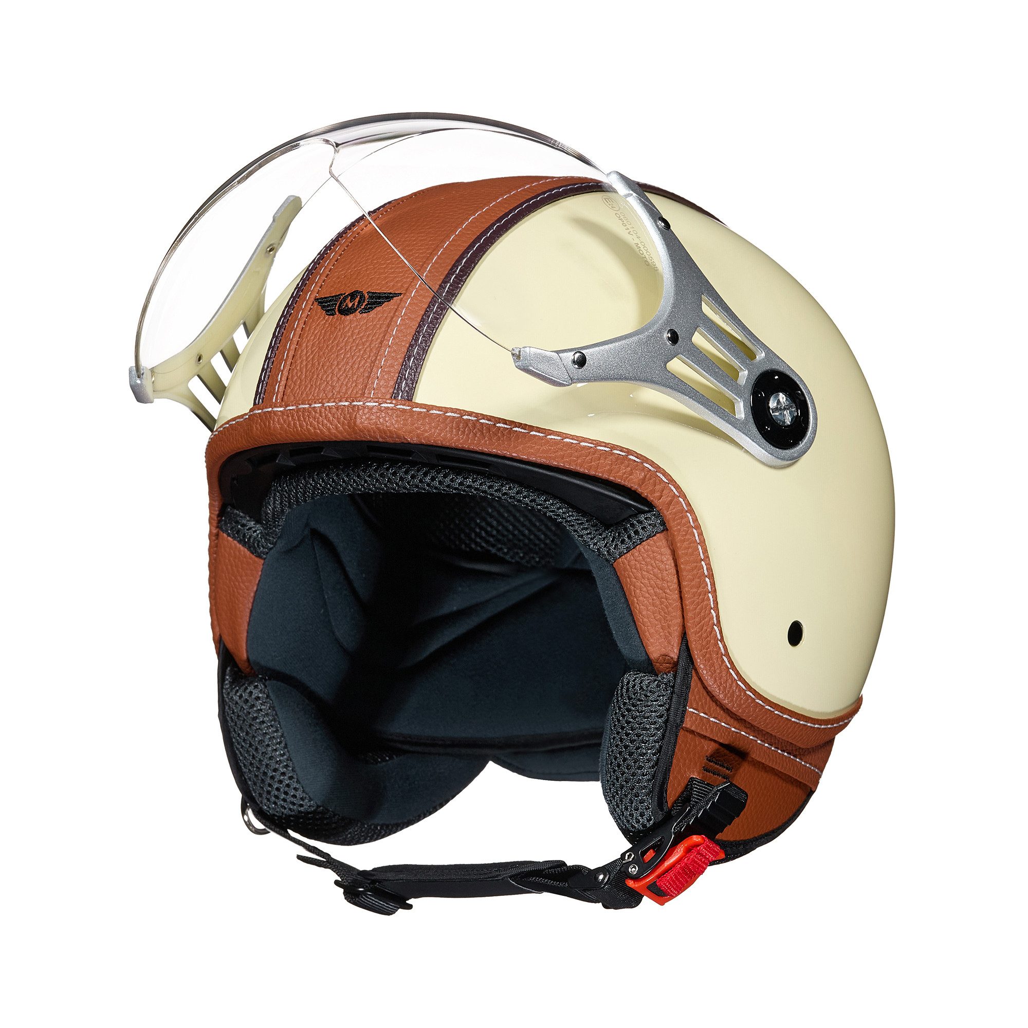 MOTO HELMETS Motorradhelm Integralhelm Motorrad Roller Full Helm AF-84, Helm für Motorrad Roller Scooter, Schnellverschluss, Visier, nur 1050g