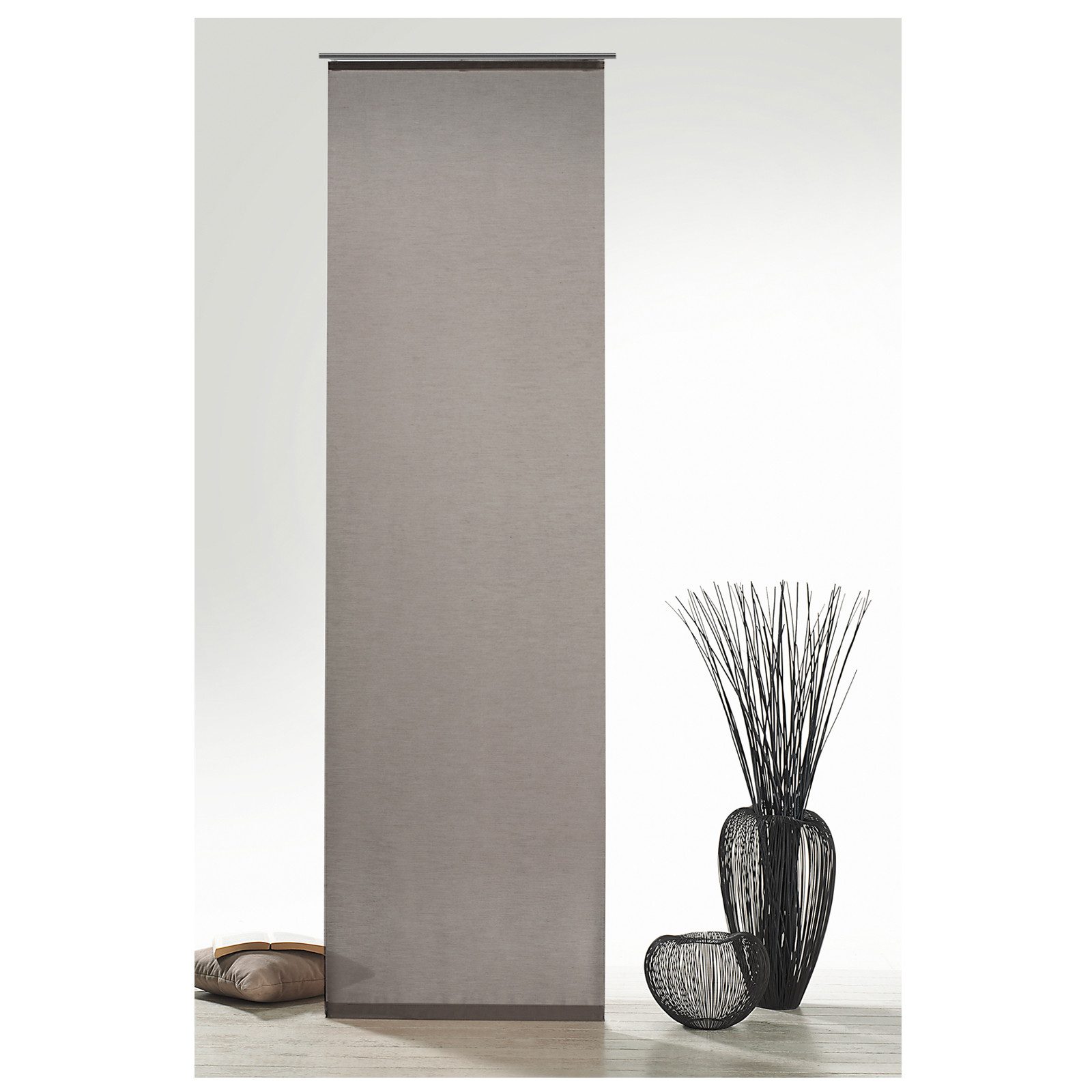 heimtexland Schiebegardine Batist Optik Natur Flächenvorhang Gardine Typ410 günstig online kaufen