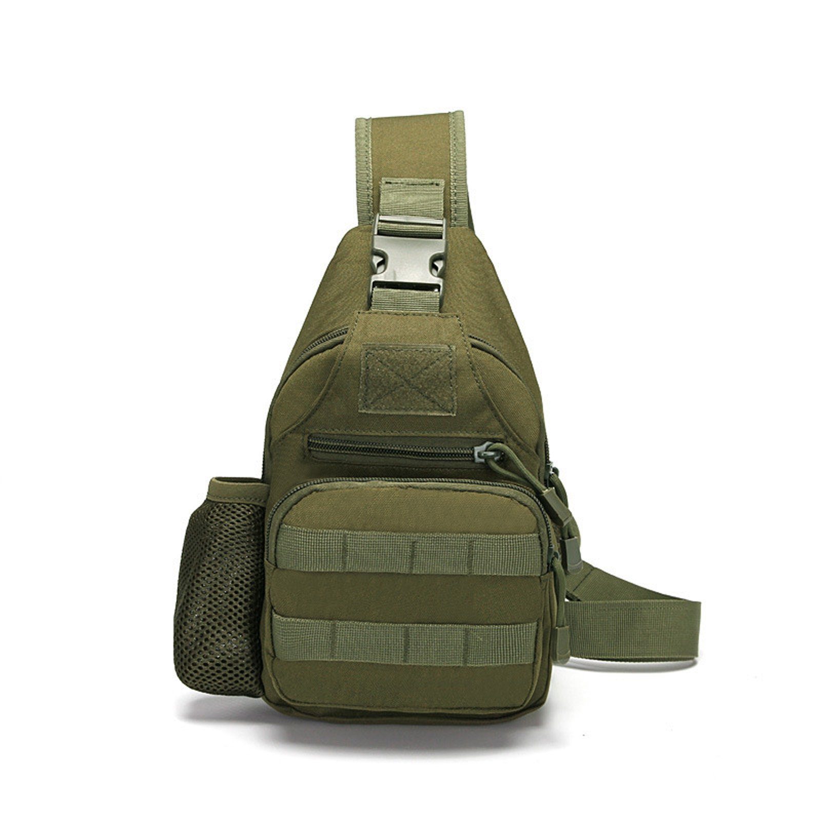 Wind Took Schultertasche Taktische Tasche MOLLE Tactical Sling Bag Multipurpose Daypack Crossbody Brusttasche Crossbag für Sport Wandern Reisen 
