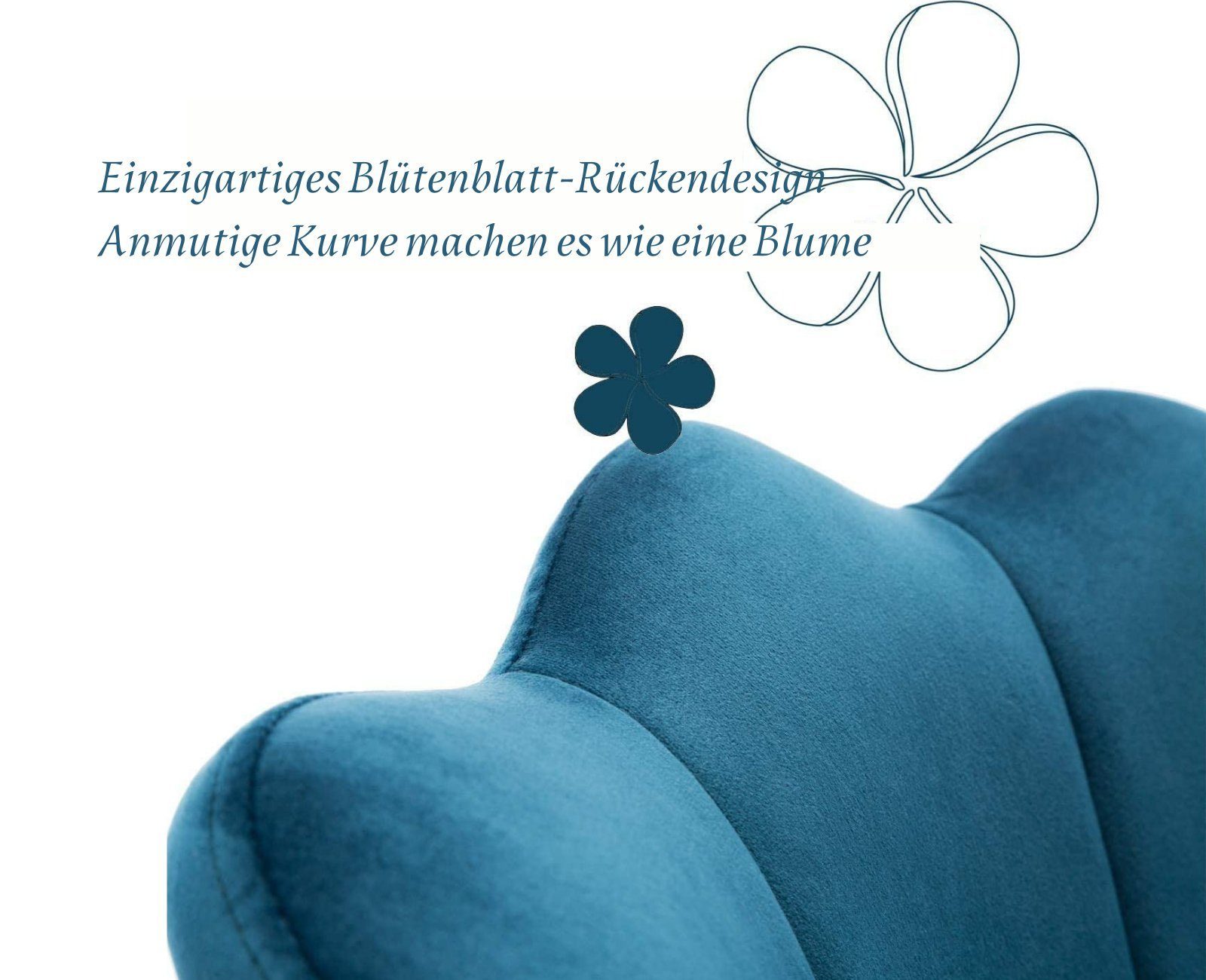 WAHSON OFFICE CHAIRS Loungesessel Bürostuhl Kunstfell Drehstuhl mit Rollen günstig online kaufen