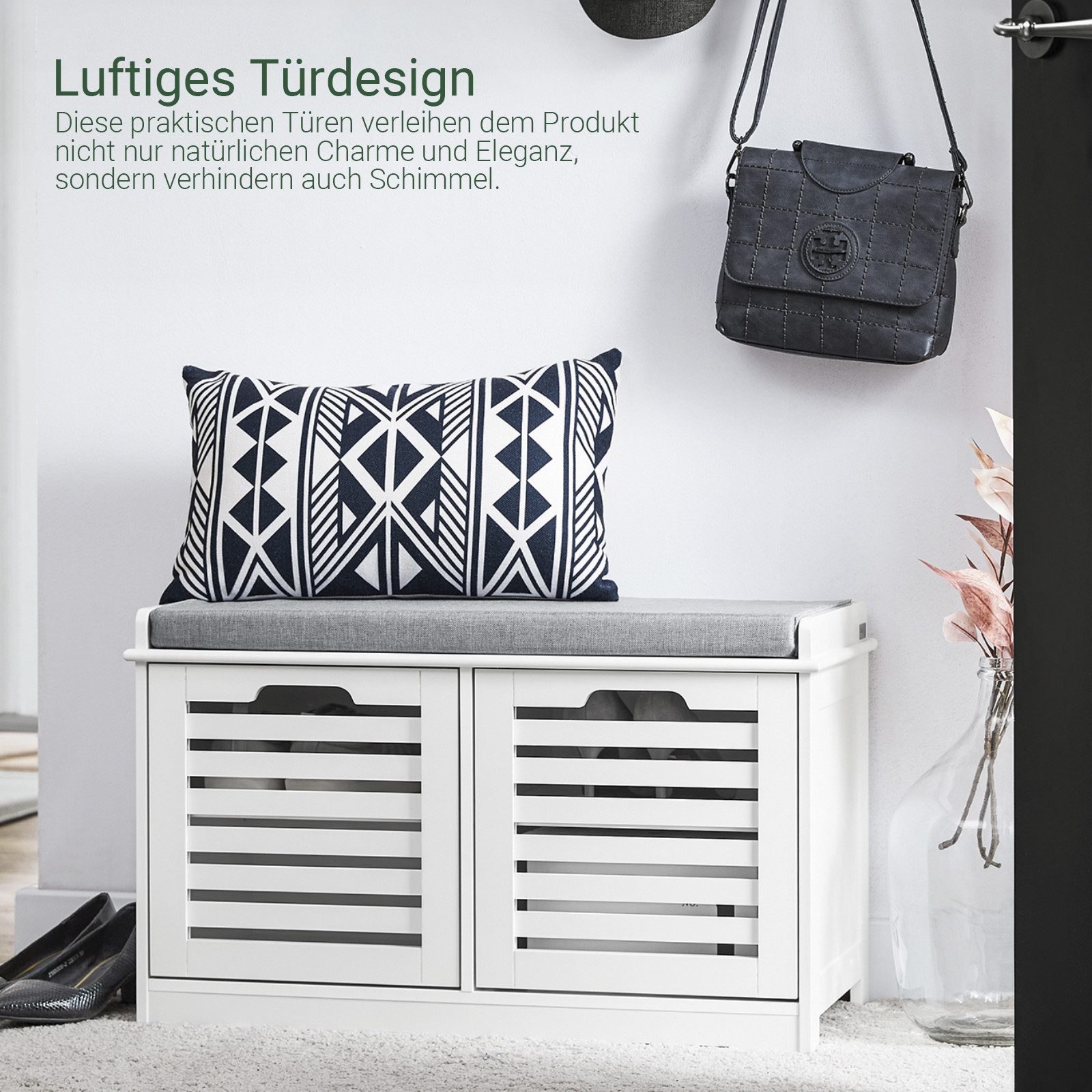 SoBuy Schuhbank FSR23-II, Sitzbank mit Stauraum Dielenbank Sitzkommode Schu günstig online kaufen