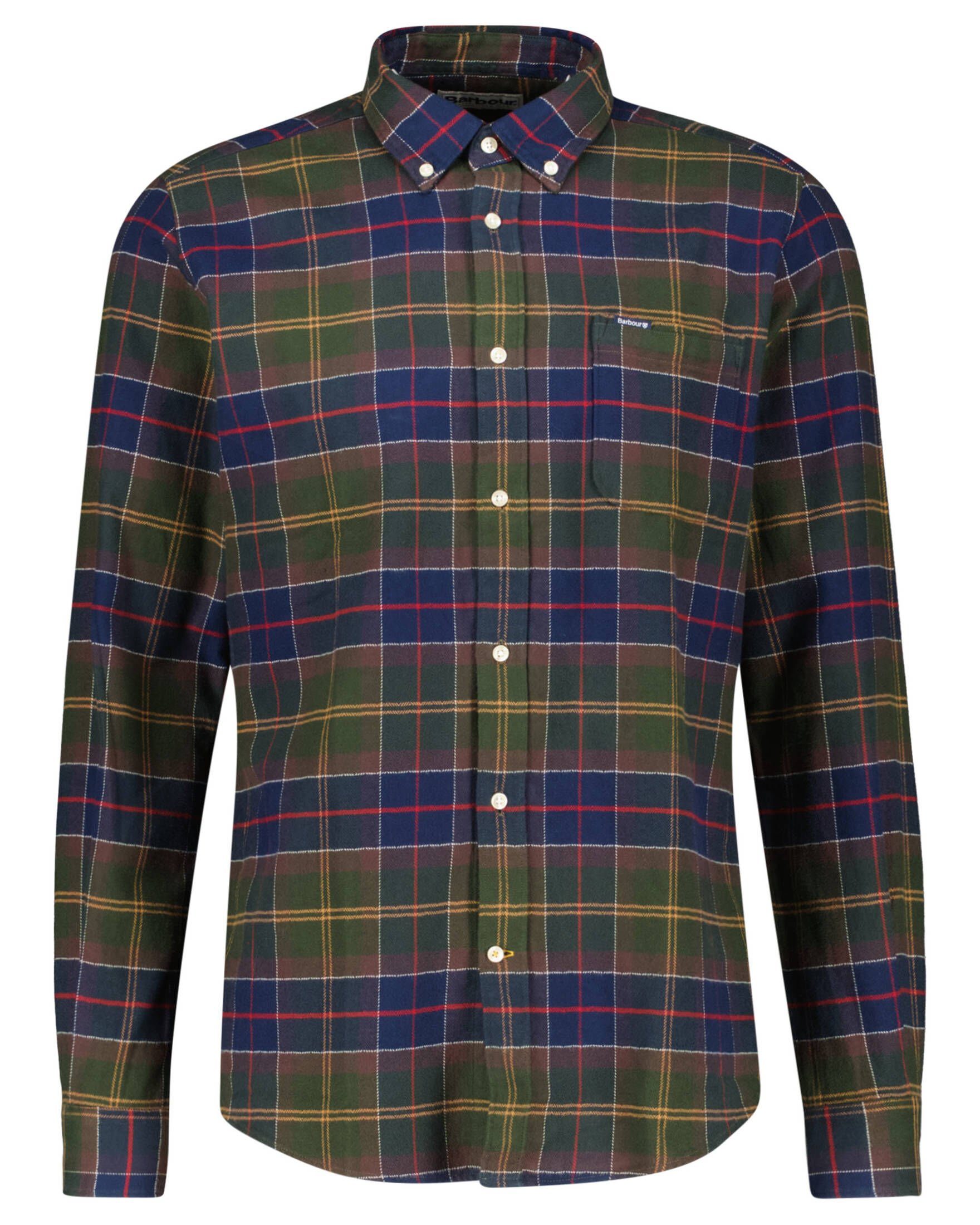 Barbour Langarmhemd Herren Freizeithemd KYE TAI Tailored Fit (1-tlg)