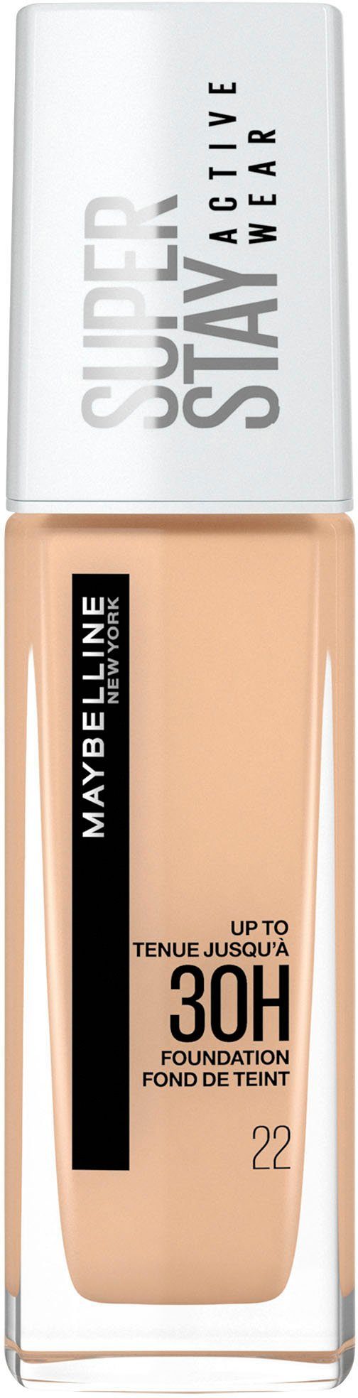 22 Super MAYBELLINE Active Bisque Stay Light NEW Foundation Wear YORK