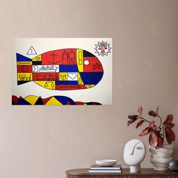 Posterlounge Wandfolie Joaquín Torres García, El Pez, Malerei