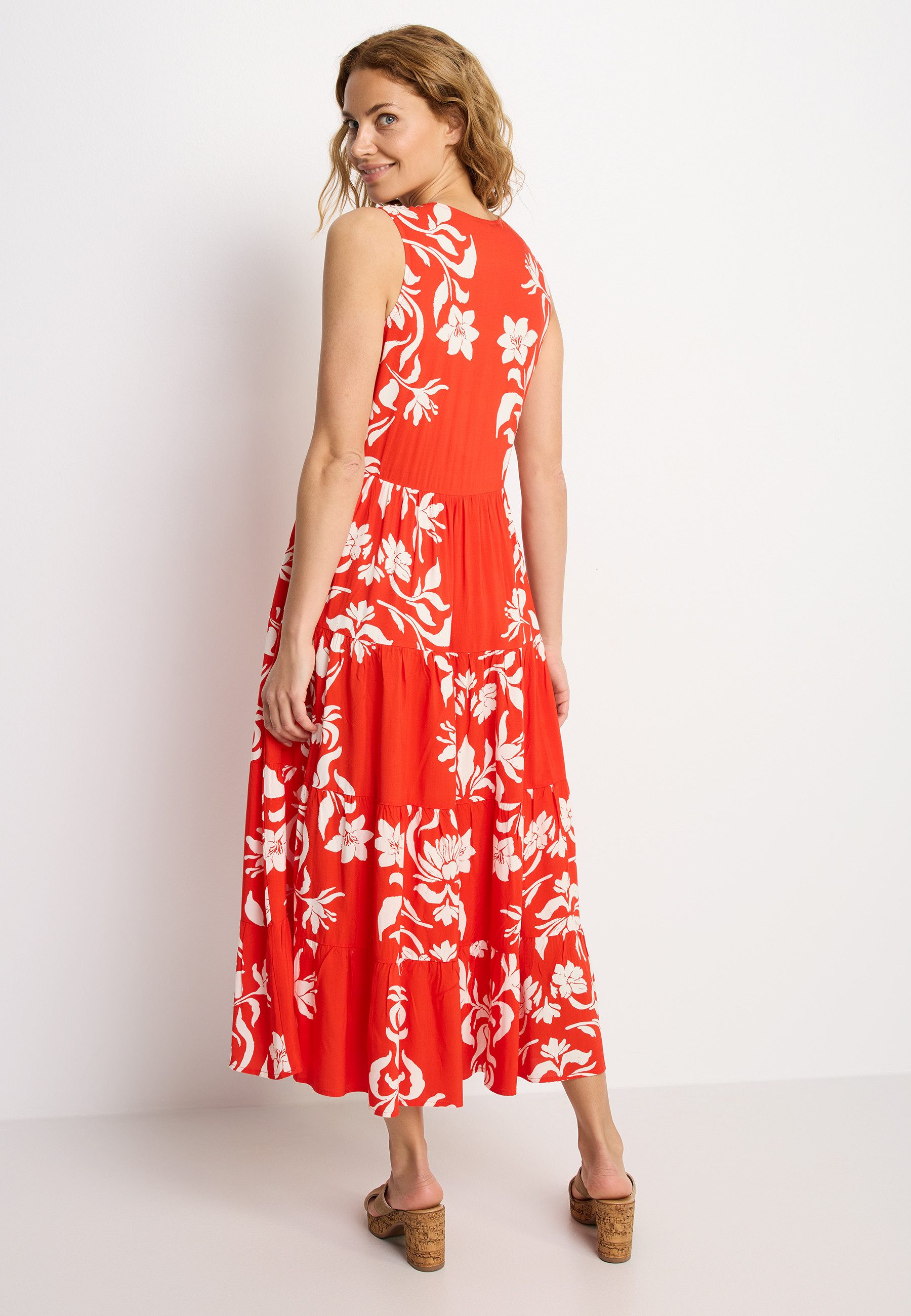 LASCANA Maxikleid mit Blumenprint und Knopfleiste, Sommerkleid, Strandkleid – Bild 3 von 5