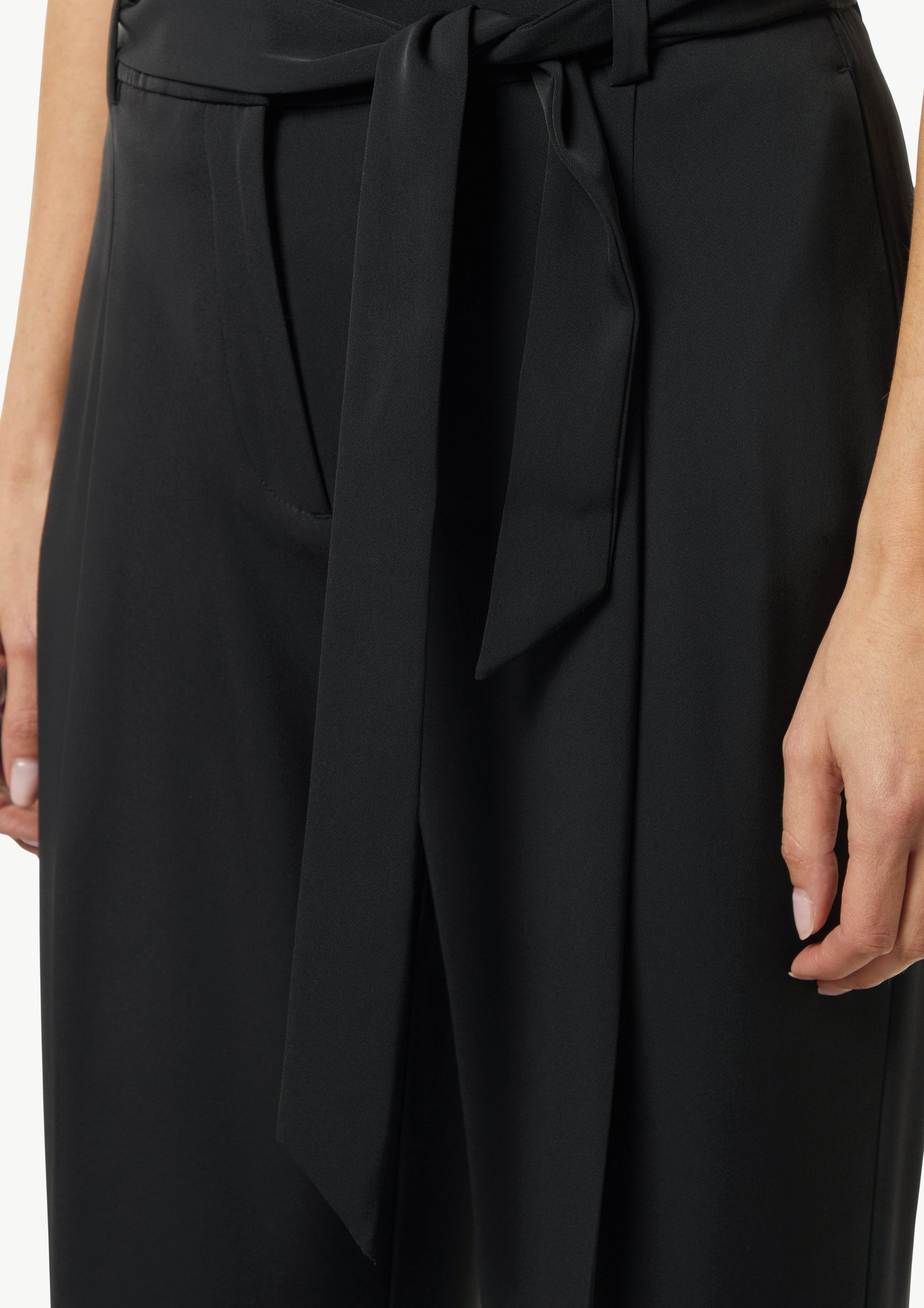Comma Stoffhose Wide-Leg-Hose mit Bindegürtel günstig online kaufen