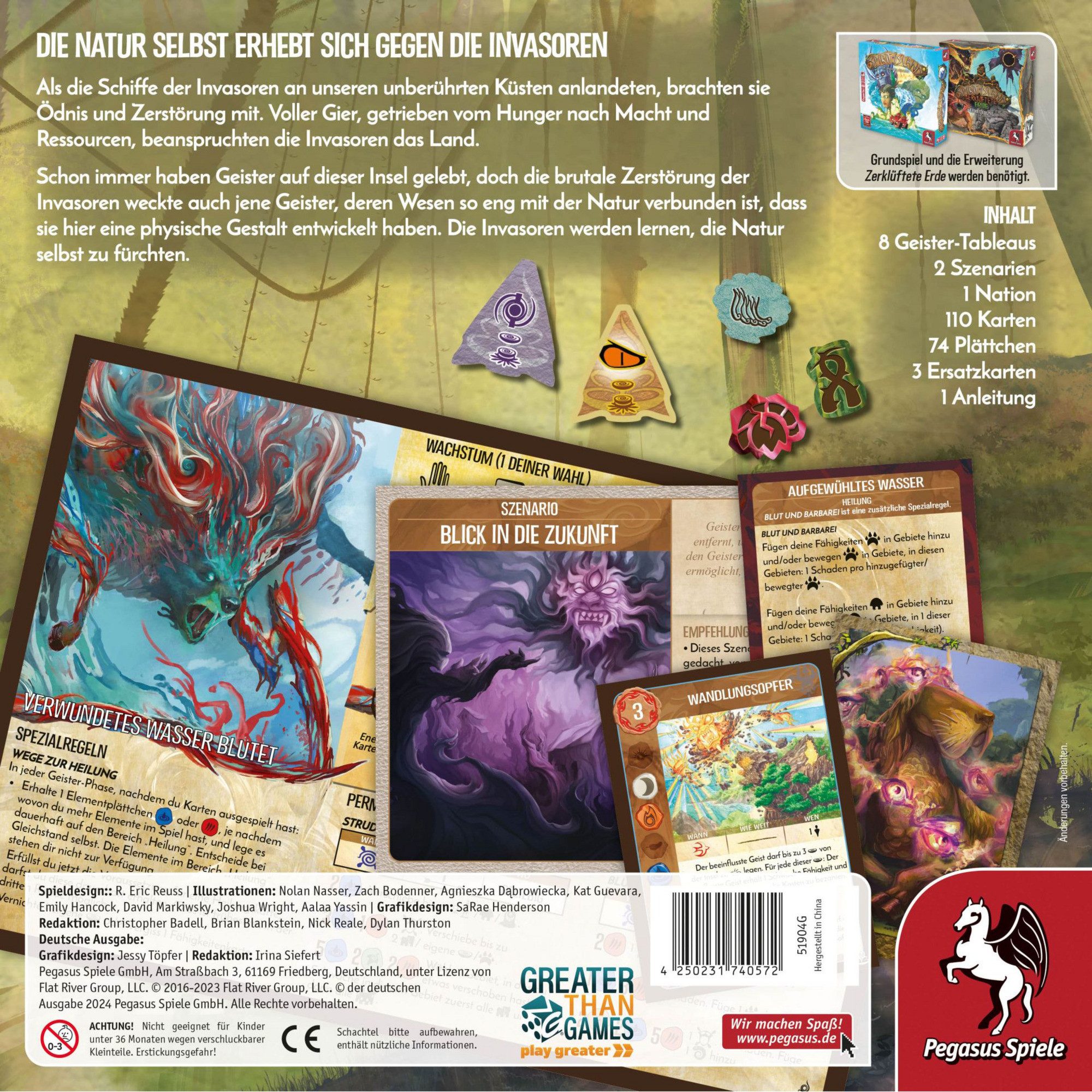 Pegasus Spiel Pegasus Spirit Island: Natur Erwacht, Brettspiel