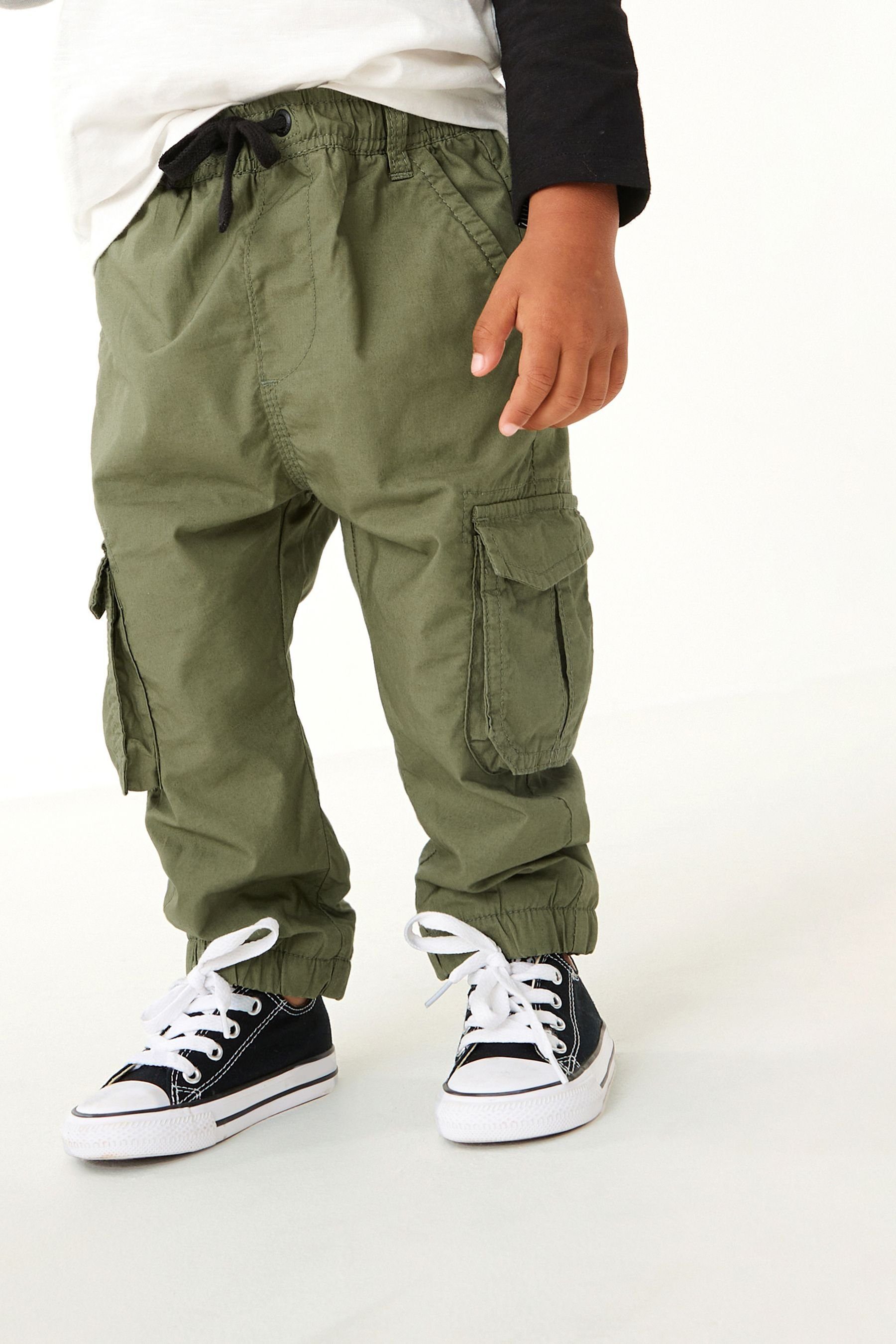 Next Cargohose Gefütterte Cargohose Khaki (1-tlg) Green