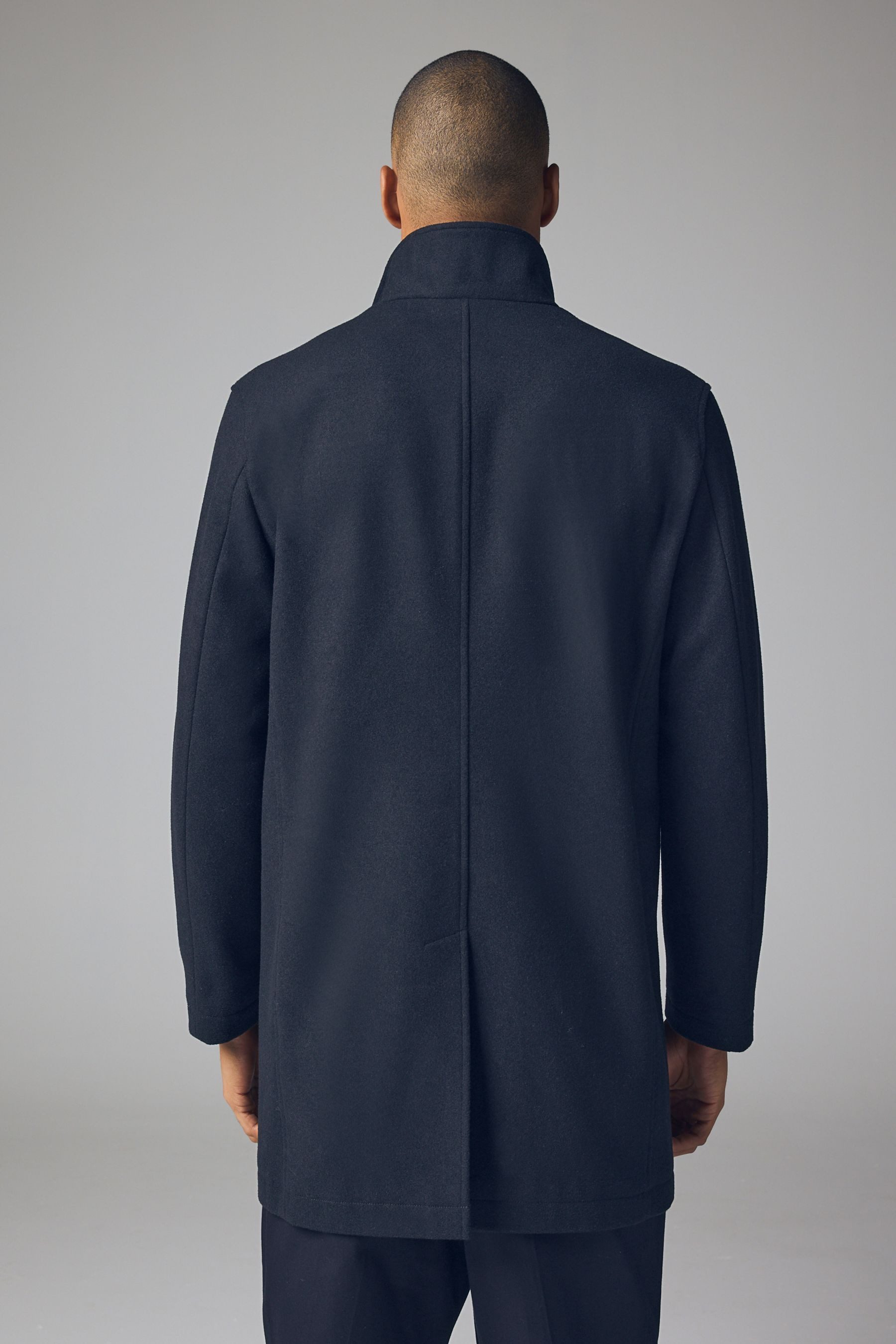 Next Kurzmantel Mantel mit Trichterkragen und Wollanteil (1-tlg) günstig online kaufen