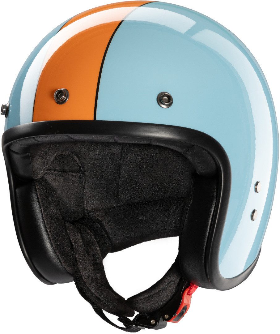 Redbike Motorradhelm RB-801 Gasoline Jethelm, Ratschenverschluss, ECE 22.06