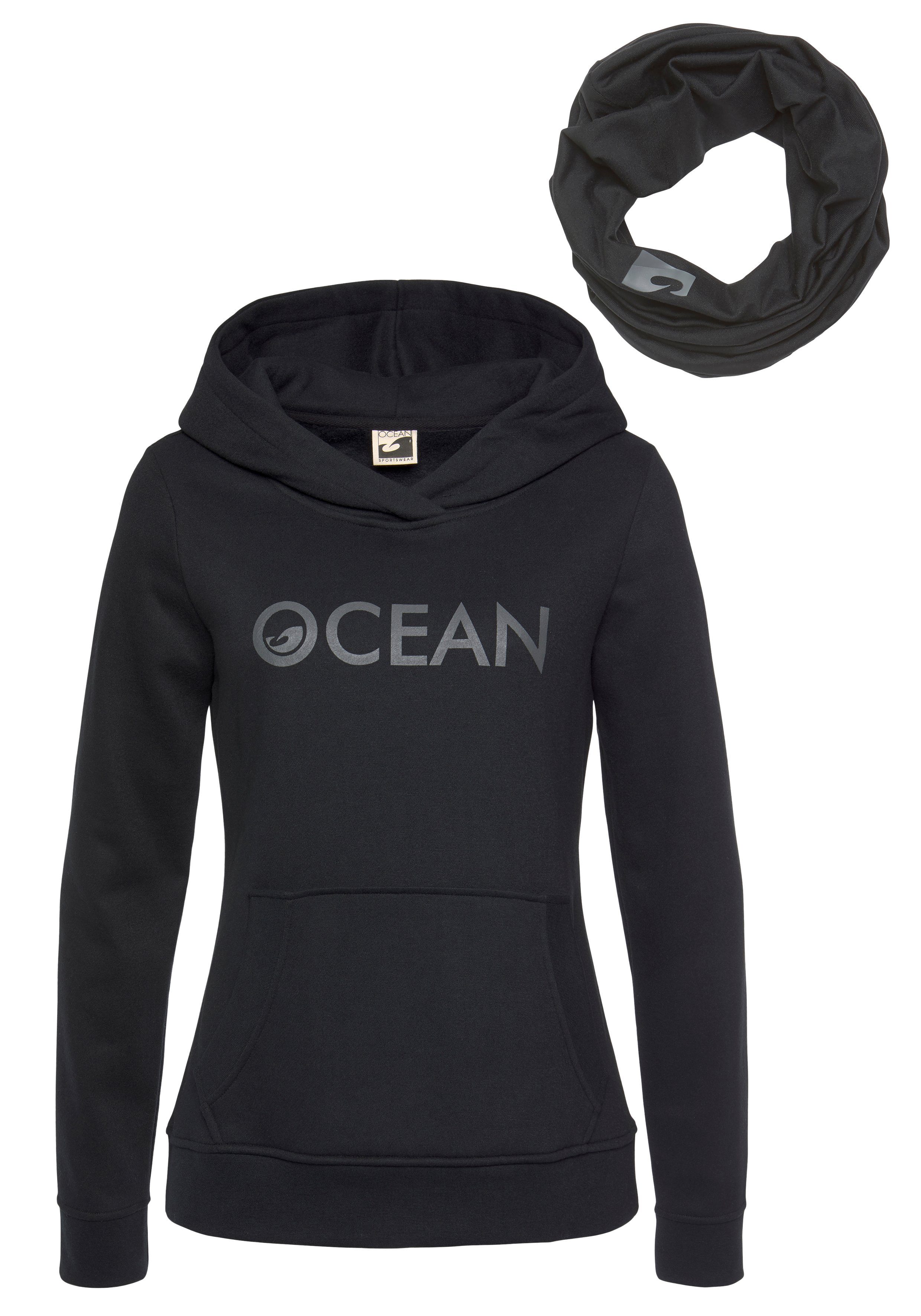 Ocean Sportswear Kapuzensweatshirt mit Multifunktionaler Tube Schal (Set, 2-tlg)