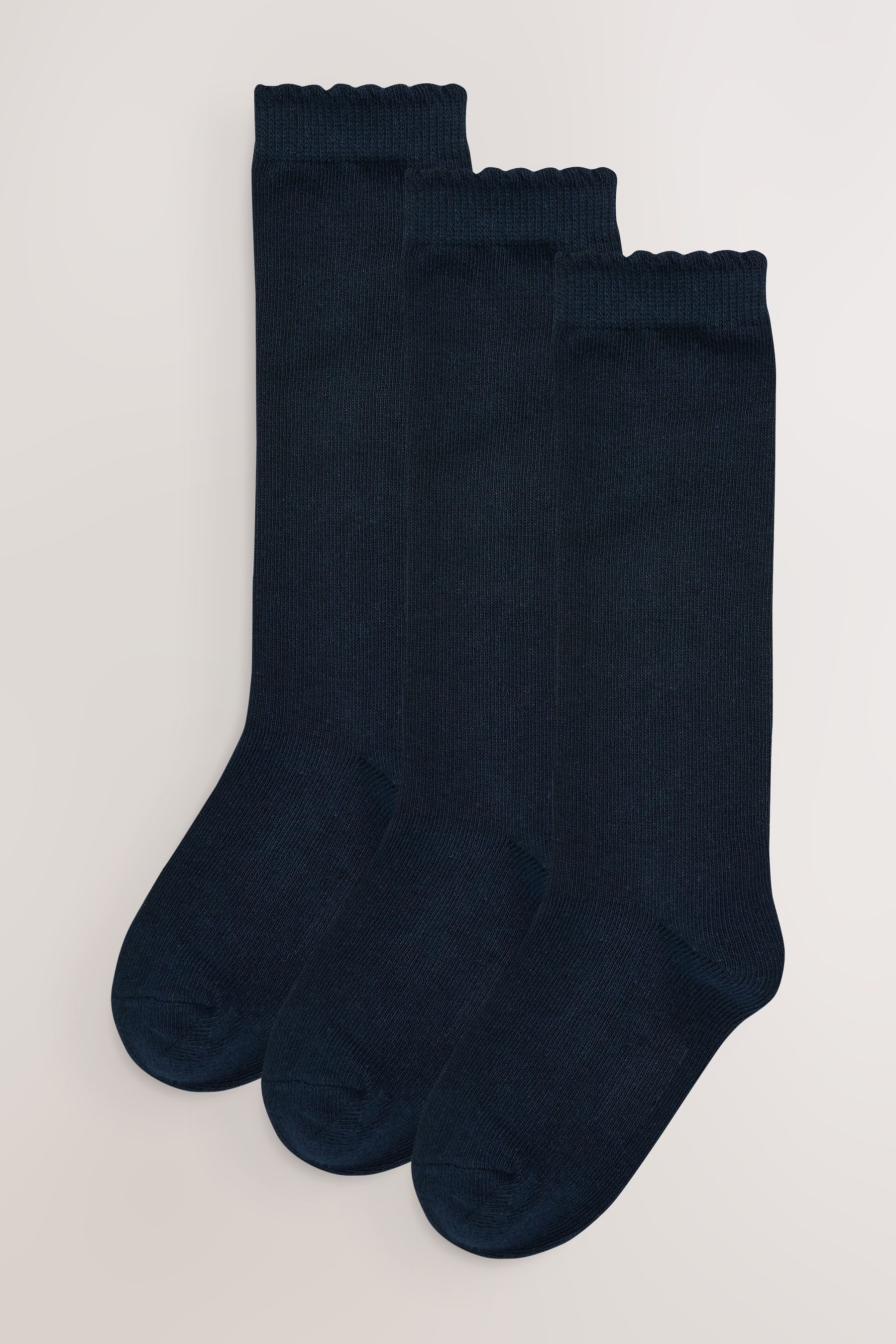 Next Kniestrümpfe Kniestrümpfe mit hohem Baumwollanteil, 3er-Pack (3-Paar)