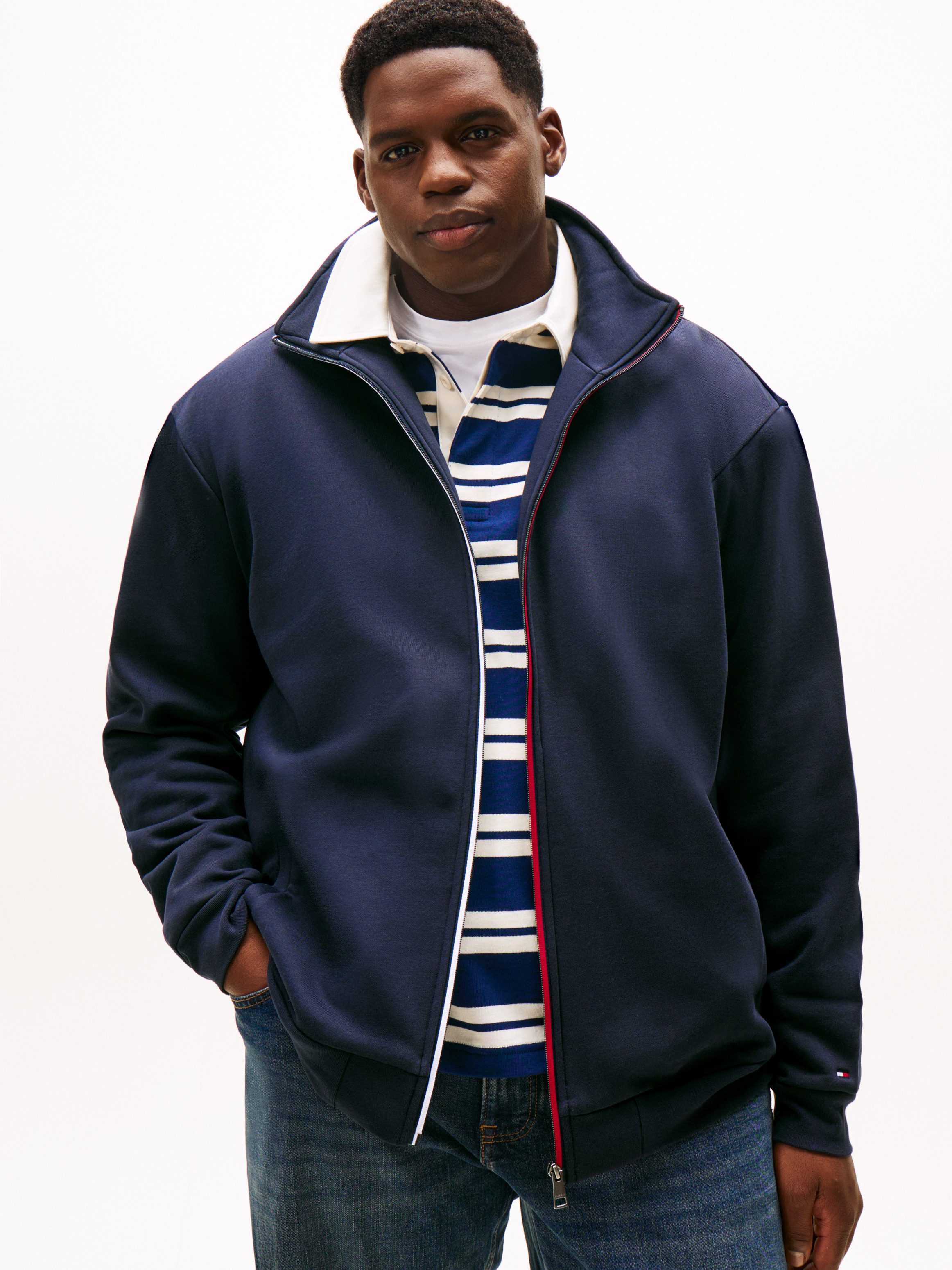 Tommy Hilfiger Big & Tall Sweatjacke GLOBAL STRIPE ZIP Große Größen günstig online kaufen