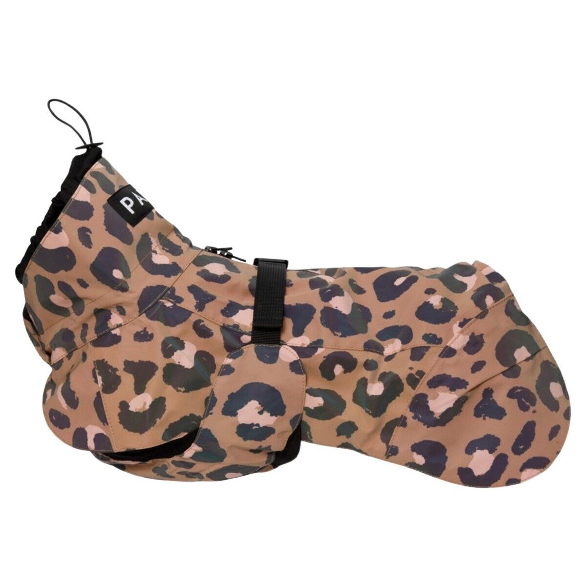 PAIKKA Hunderegenmantel Hunde Regenmantel reflektierend "Visibility Raincoat" V2 Leo Leopard