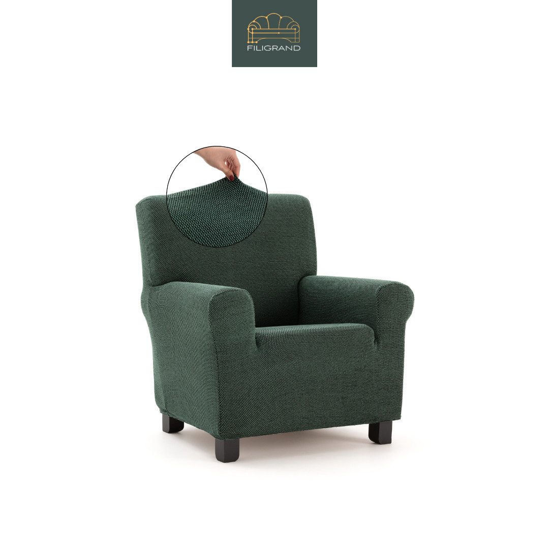 Belmarti Sesselhusse luxuriöser und edler Sesselbezug, Chenille Oberfläche, hochwertiges und langlebiges Material, made in Spain