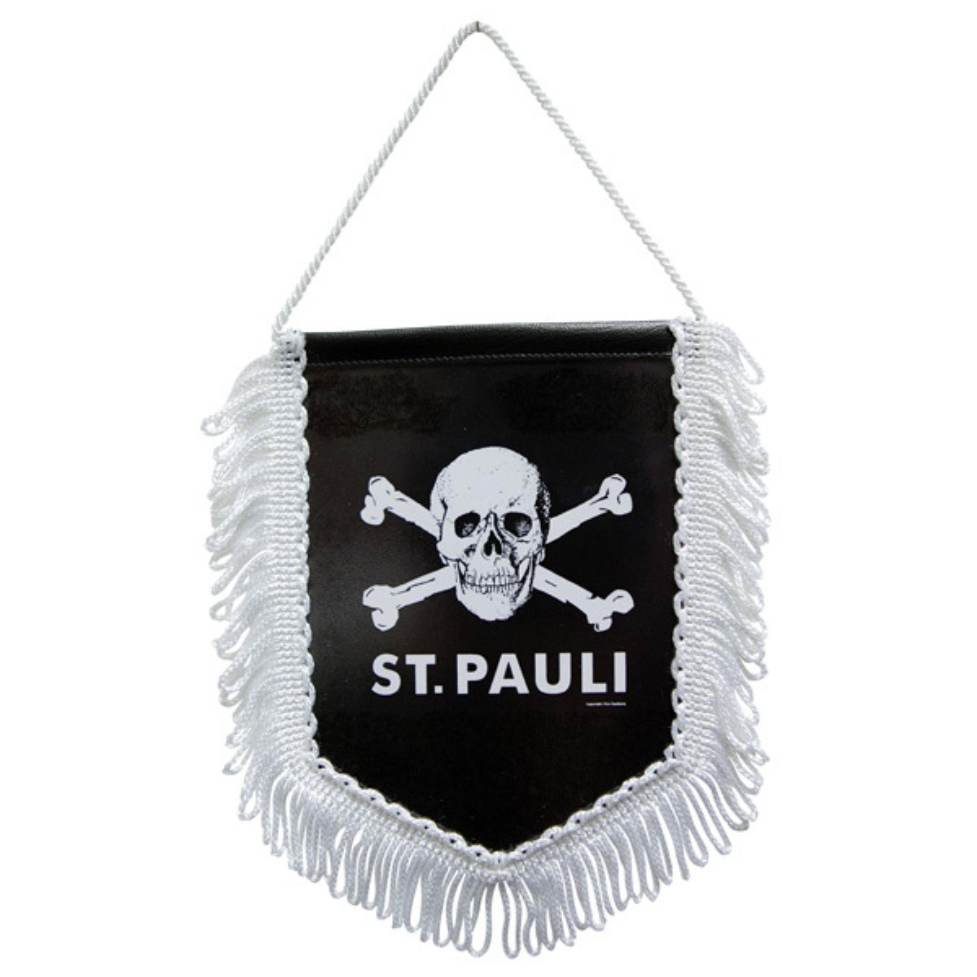 FC St. Pauli Fahne FC St. Pauli - Wimpel Totenkopf - schwarz