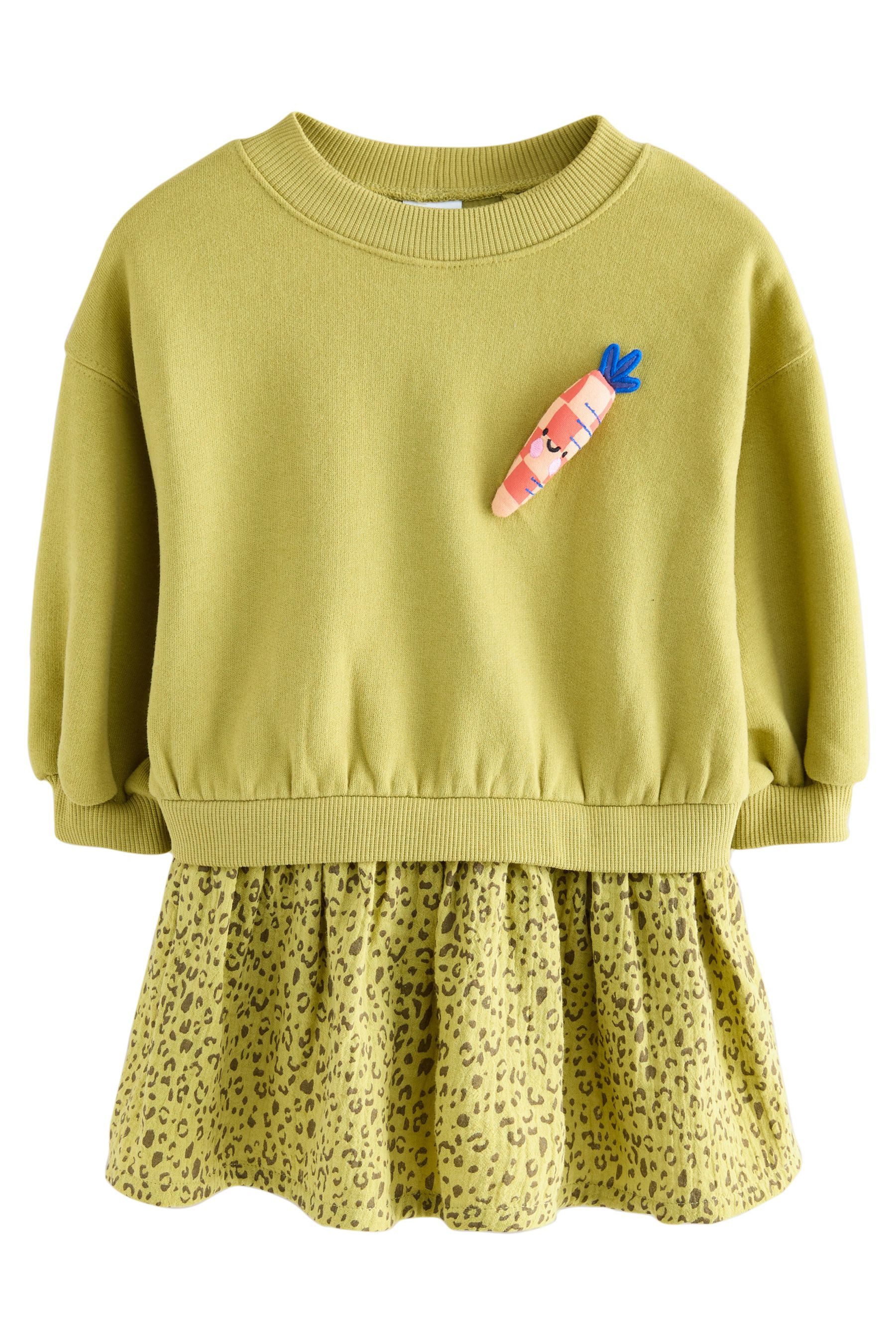 Next Tüllkleid Sweatshirtkleid mit Meshrock (1-tlg)