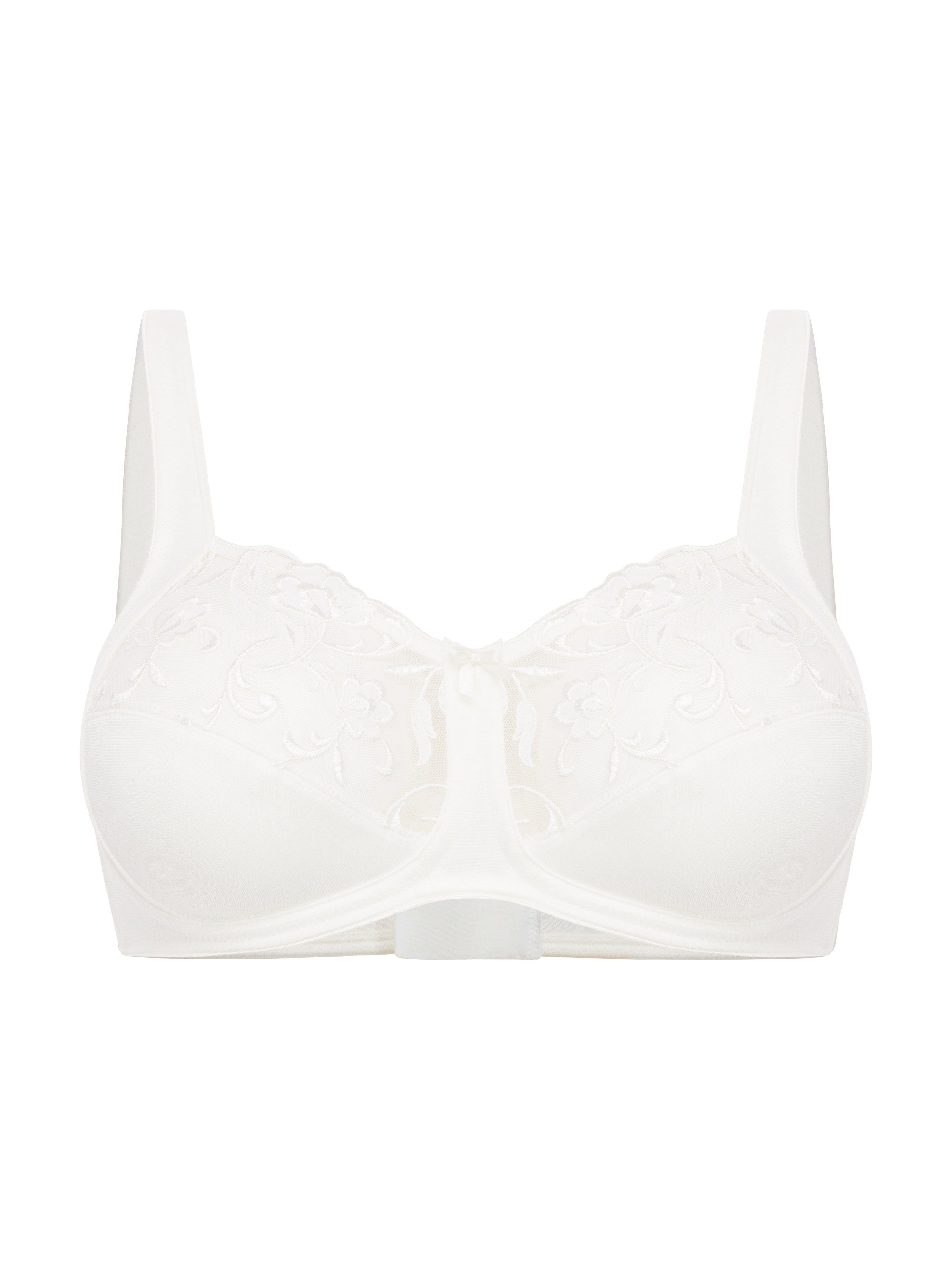 Felina Bügelloser BH Moments mit Spitze, Blumenstickerei, Stützfunktion und Vollkörbchen