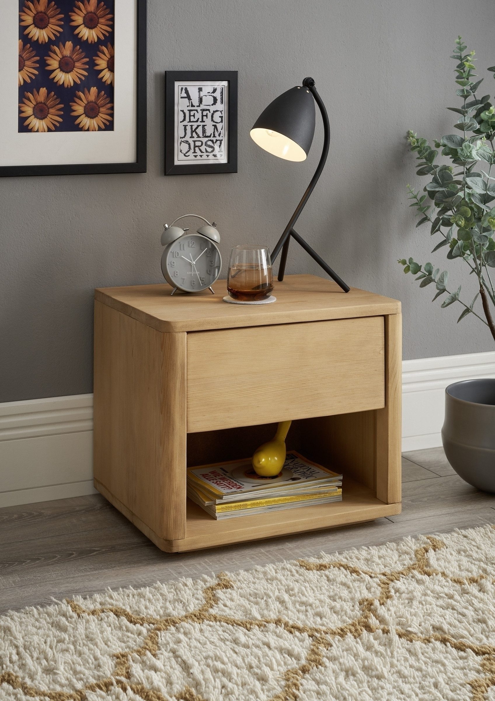 freiraum Nachtkommode Trendline Massiv, 48 x 41 x 38 cm (B/H/T)