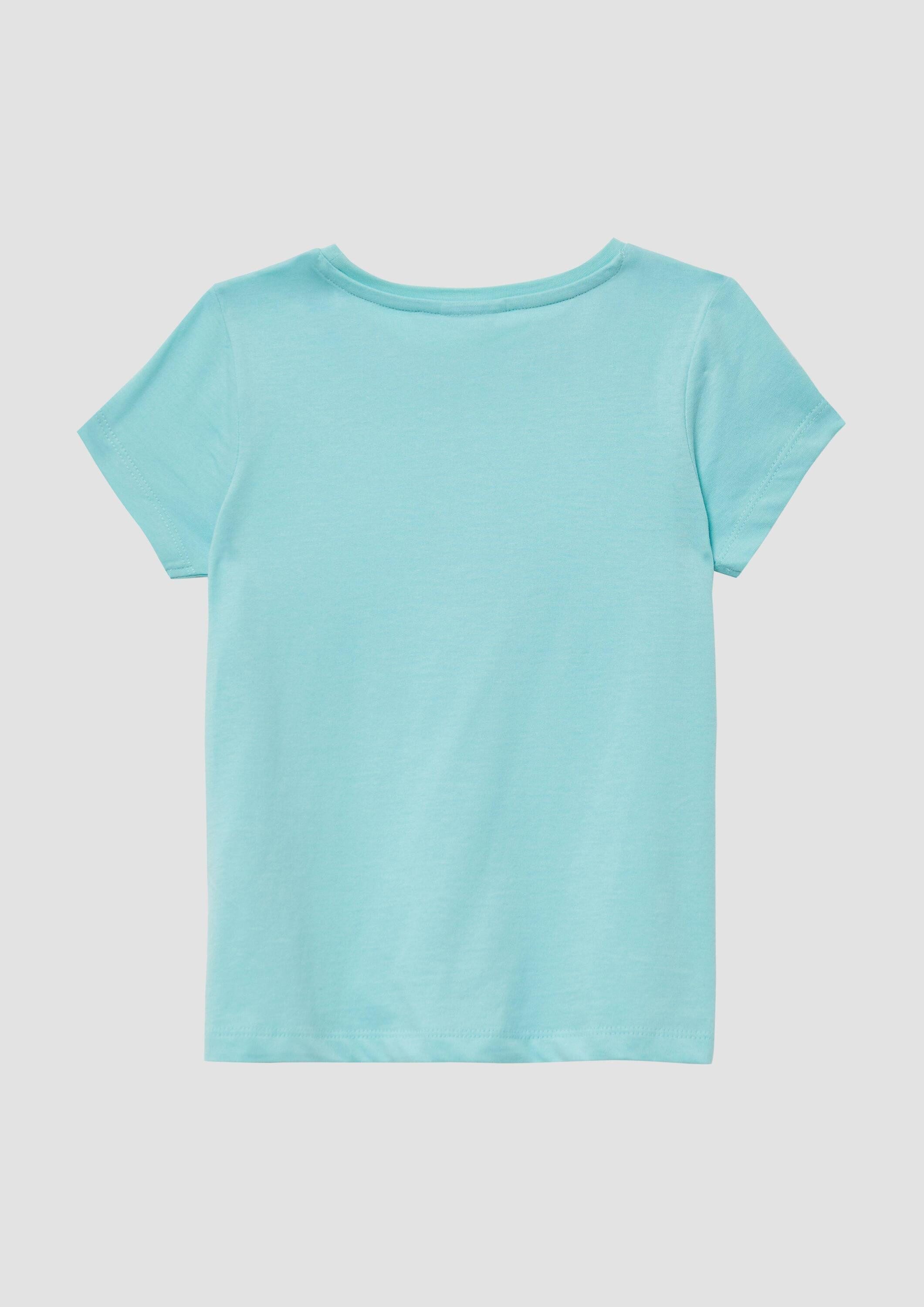 s.Oliver Kurzarmshirt T-Shirt T-Shirt im A-Shape mit Wendepailletten