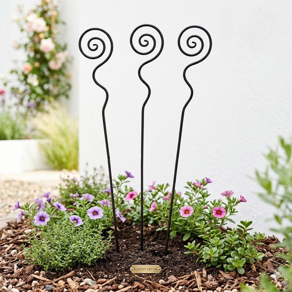 Gartenursel Gartenstecker 3er Set Gartenstecker Spirale (3-St)