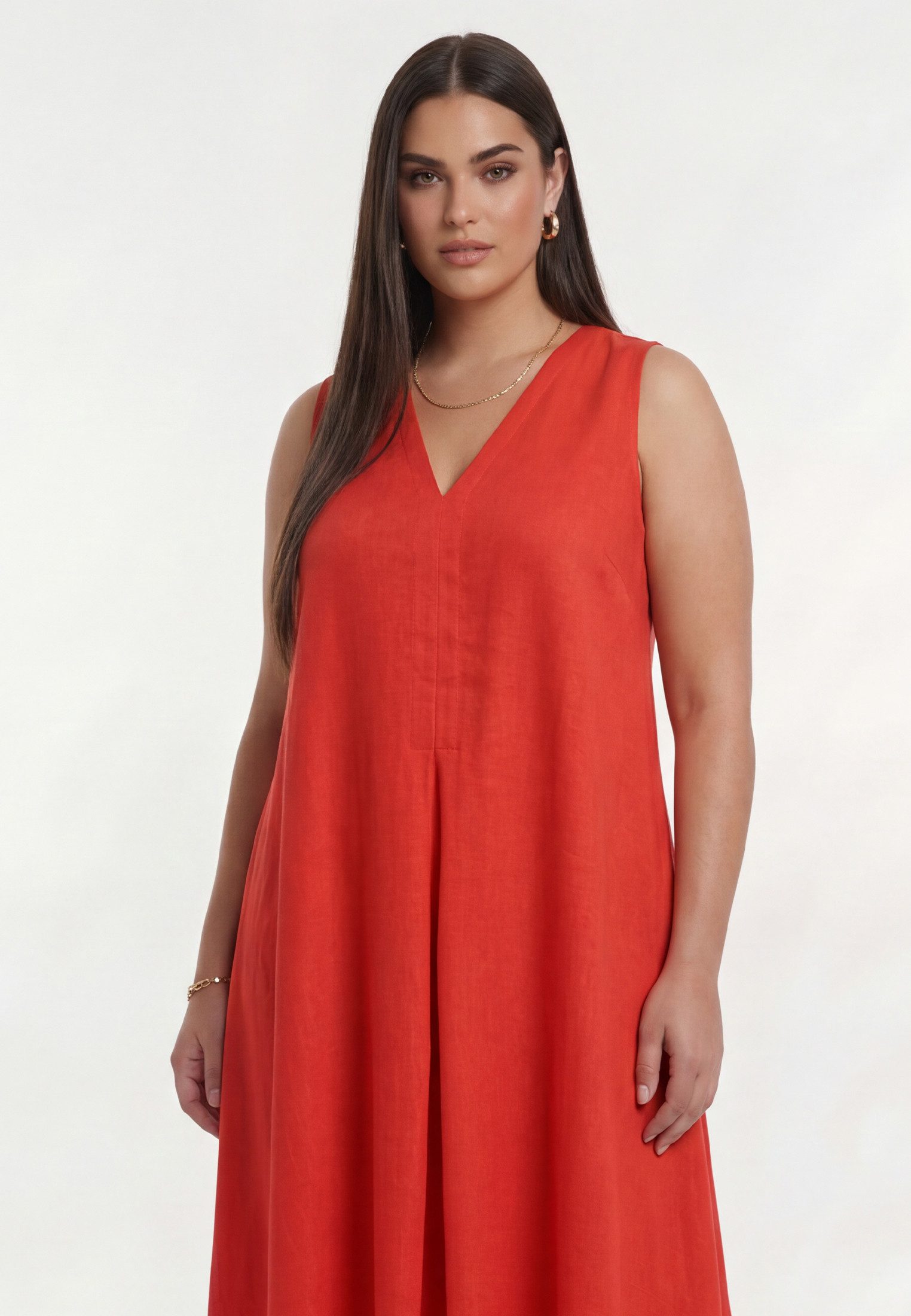 YOEK A-Linien-Kleid Damen Kleid ärmellos ohne Arm