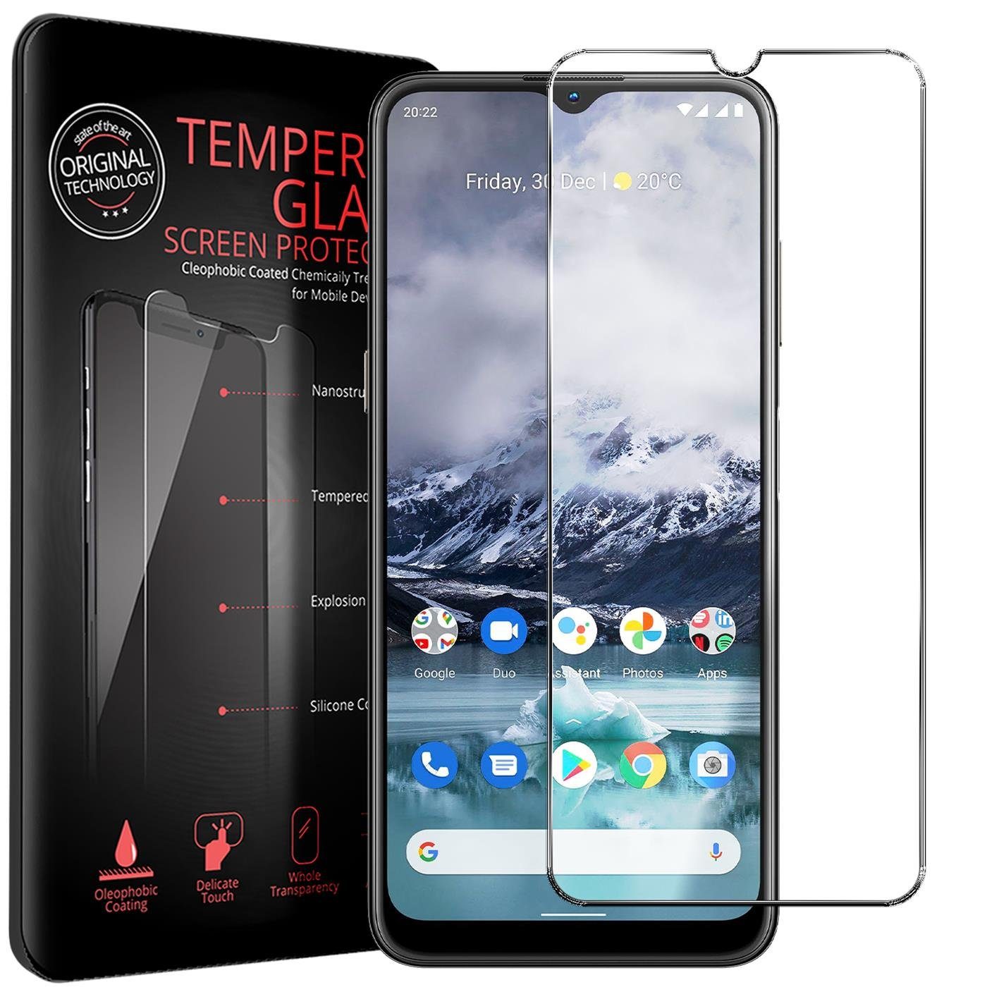 CoolGadget Schutzfolie Panzerfolie für Nokia G11 / G21, (9H Härtegrad, 2x Schutzglas, 1xReinigungset), Displayfolie Panzer Schutzfolie 2 Stück für Nokia G11 / G21 Glas Folie