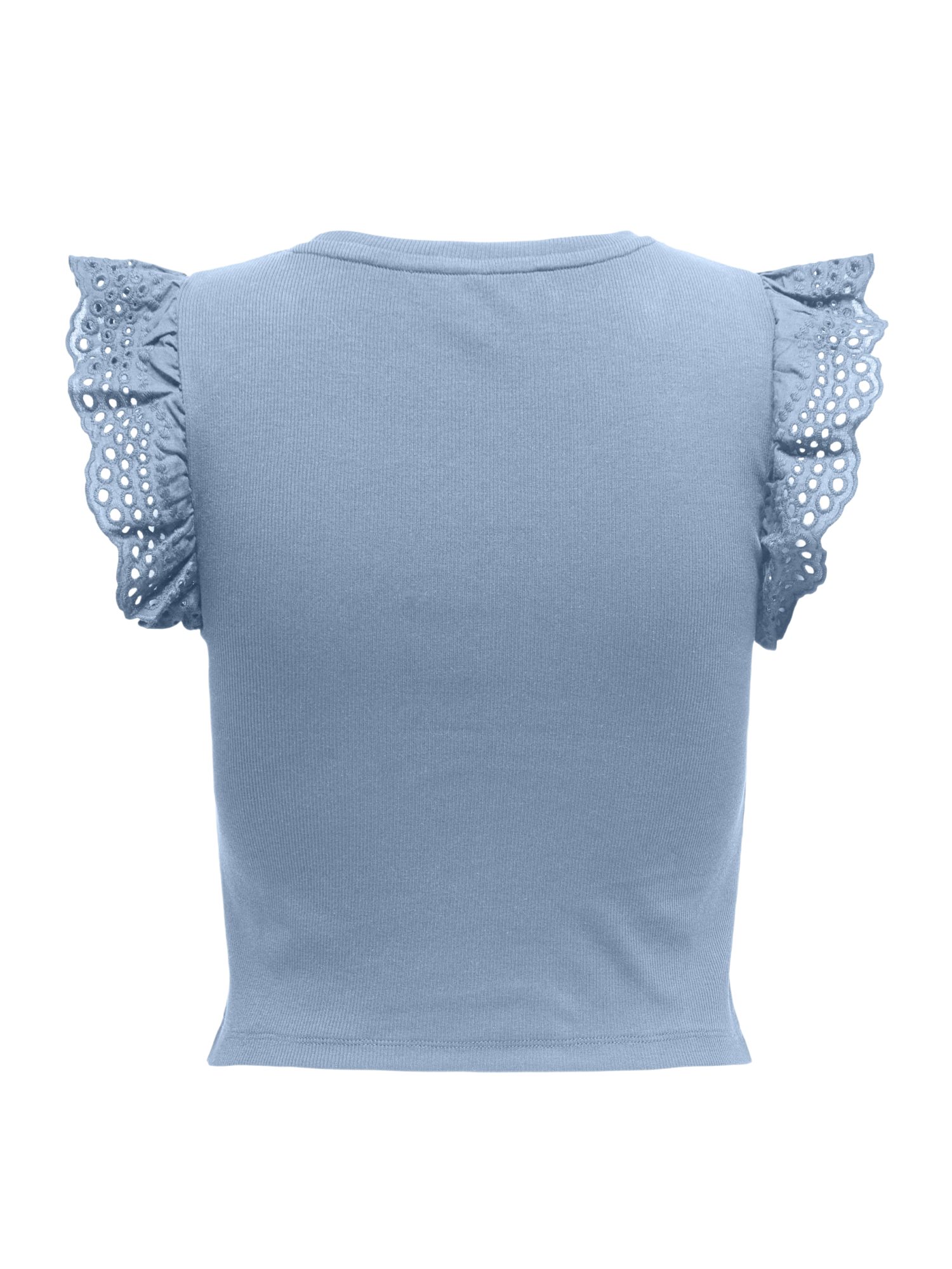 ONLY Tanktop 2027 2_SPRING2 blau,Casual,Baumwolle,Unifarben,Rundhals,Ärmellos,Casual Fit
