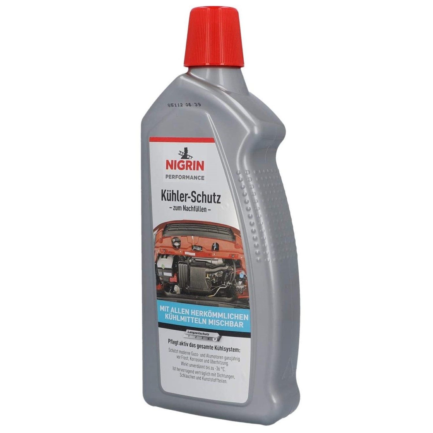 NIGRIN Kühlerfrostschutz Langzeit Kühler-Frostschutz 1L bis -35°C Mix, 1 l, 1x Kühler-Schutz-Universal 1L, 1 St., Fertig-Mix Kühlmittel Antifreeze Kühler-Schutz Hochwertig Additive