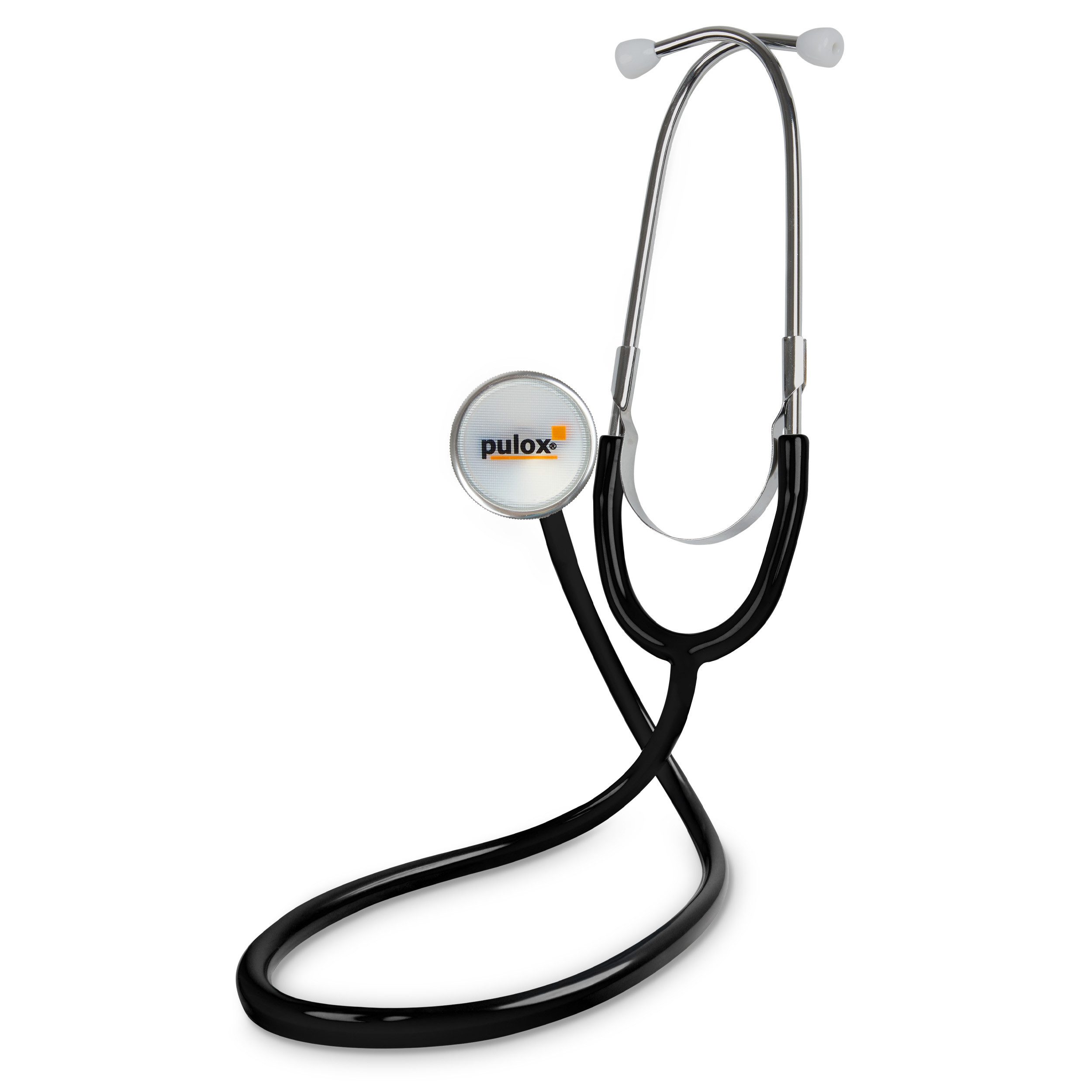pulox Stethoskop SC-10 - Einschlauch Stethoskop mit Flachkopf-Bruststück aus Aluminium