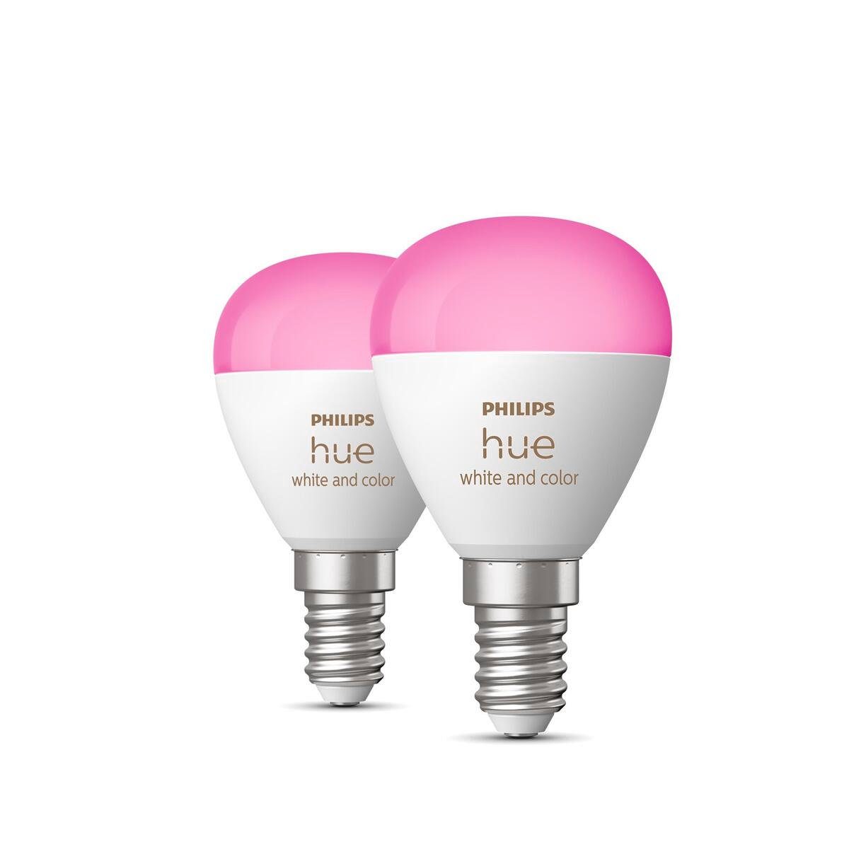 Philips Hue LED-Leuchtmittel Philips Hue White&Color Ambiance E14 Luster, E14, Farbwechsler, Warmweiß